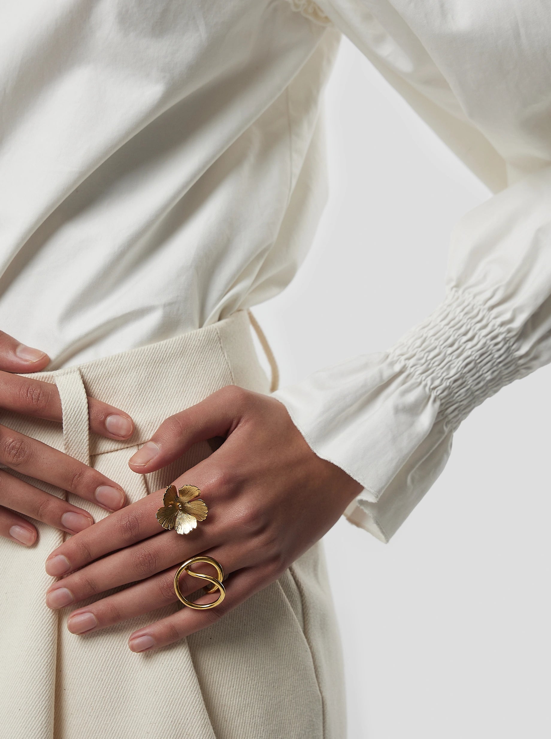 Imogen Shirt in White Cotton