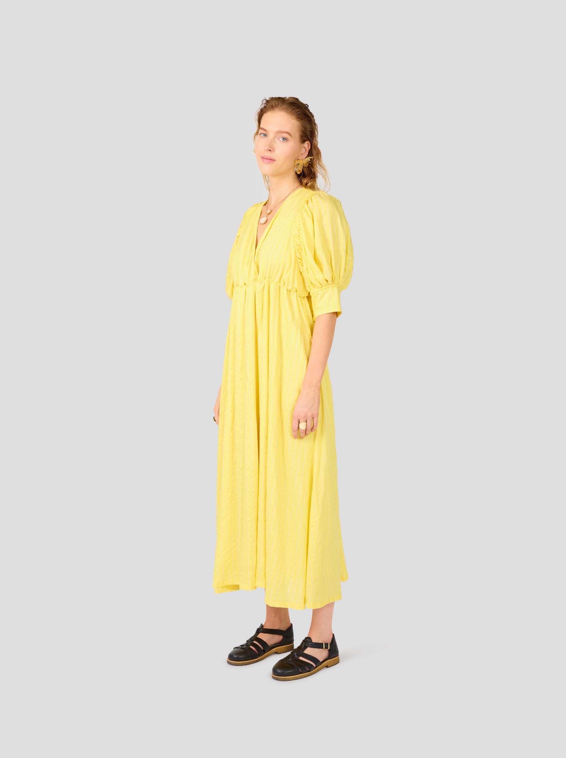 Jim dress in Limoncello Stripes