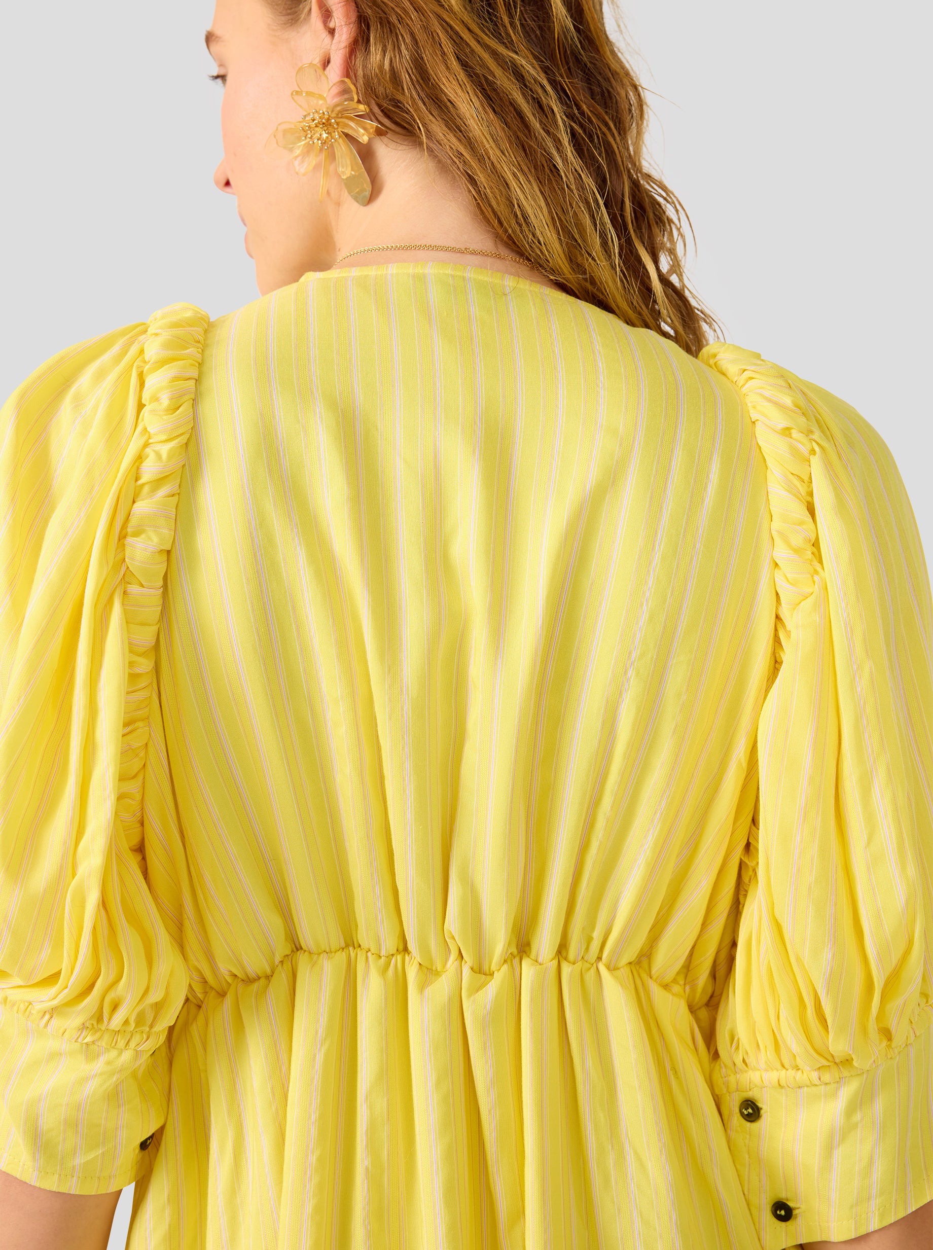 Jim dress in Limoncello Stripes