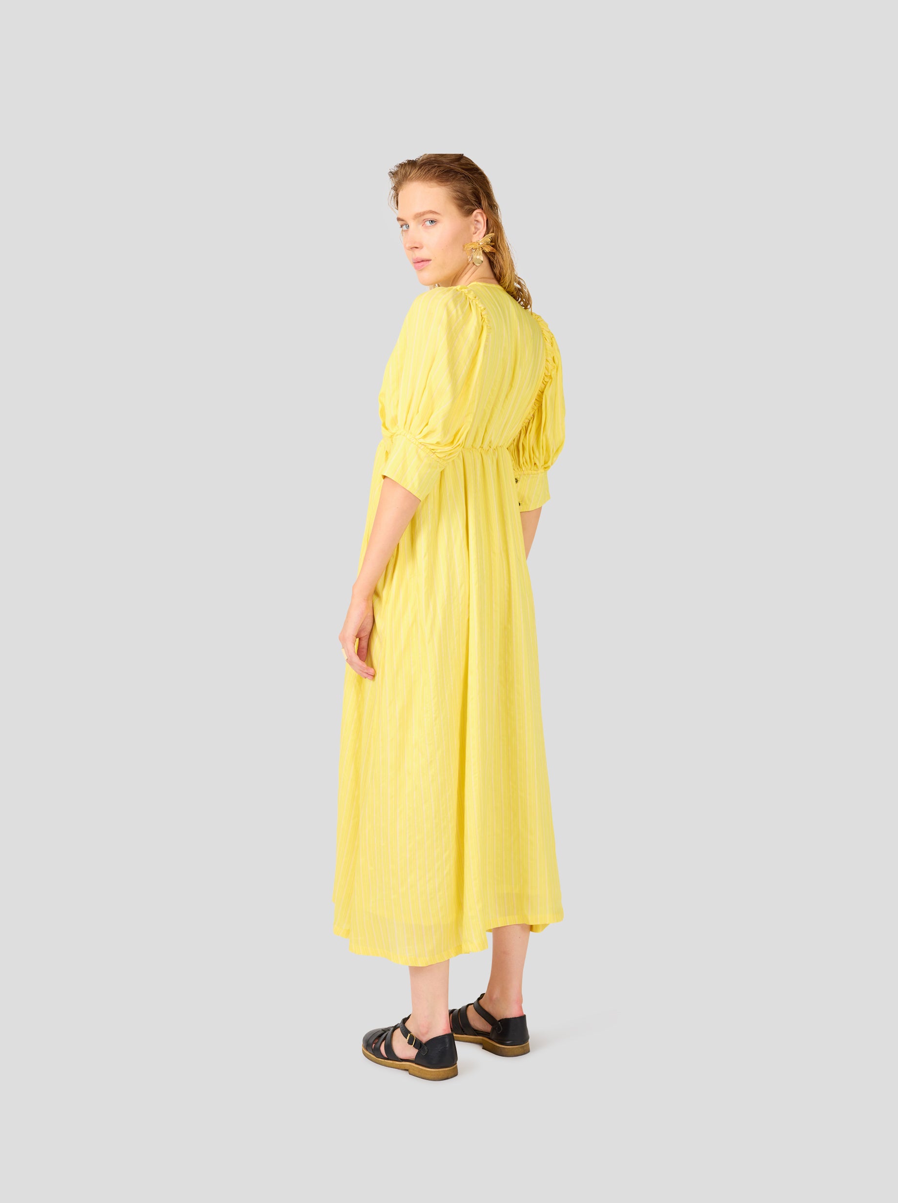 Jim dress in Limoncello Stripes