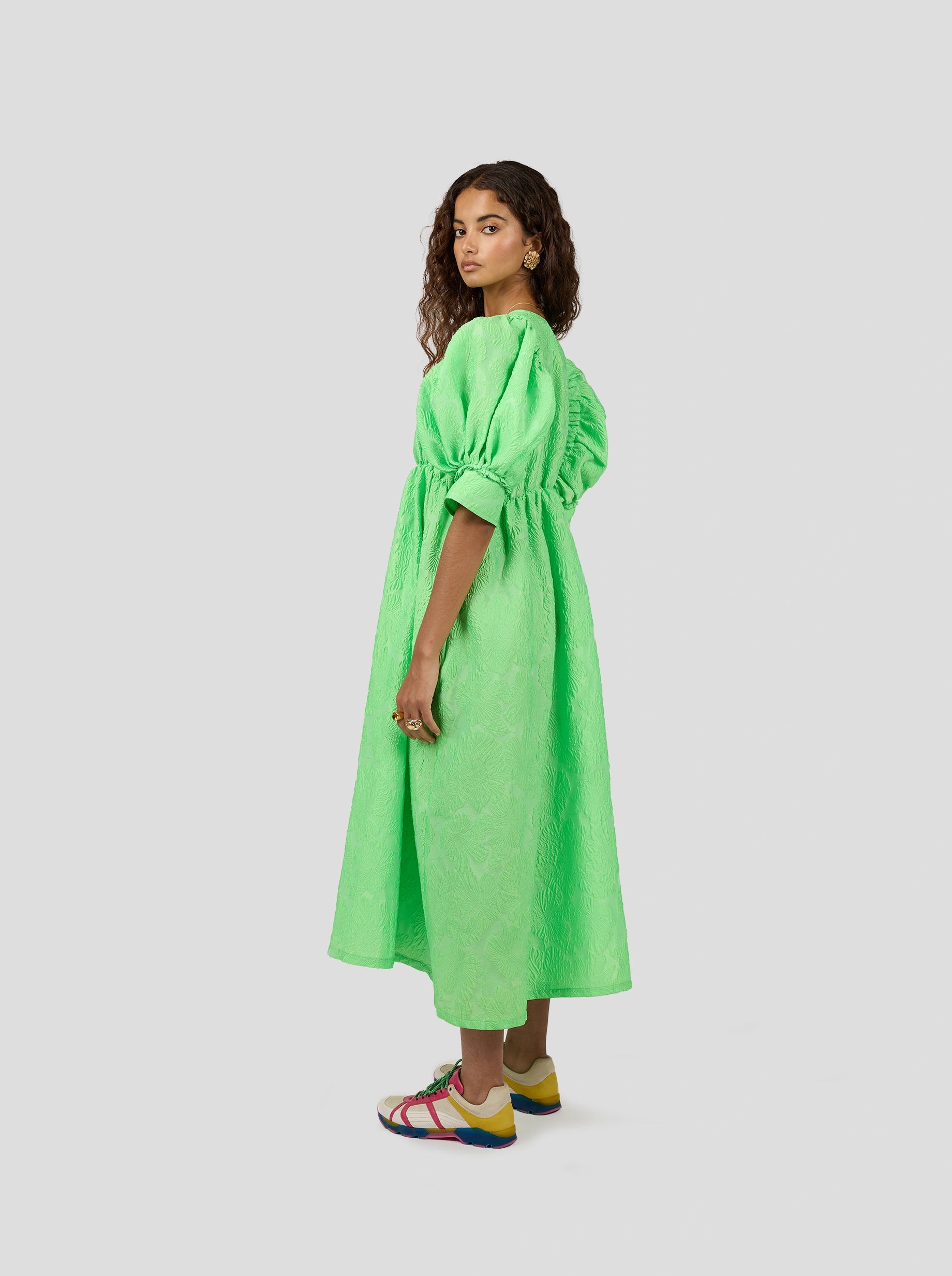 Jim dress in embossed Cactus