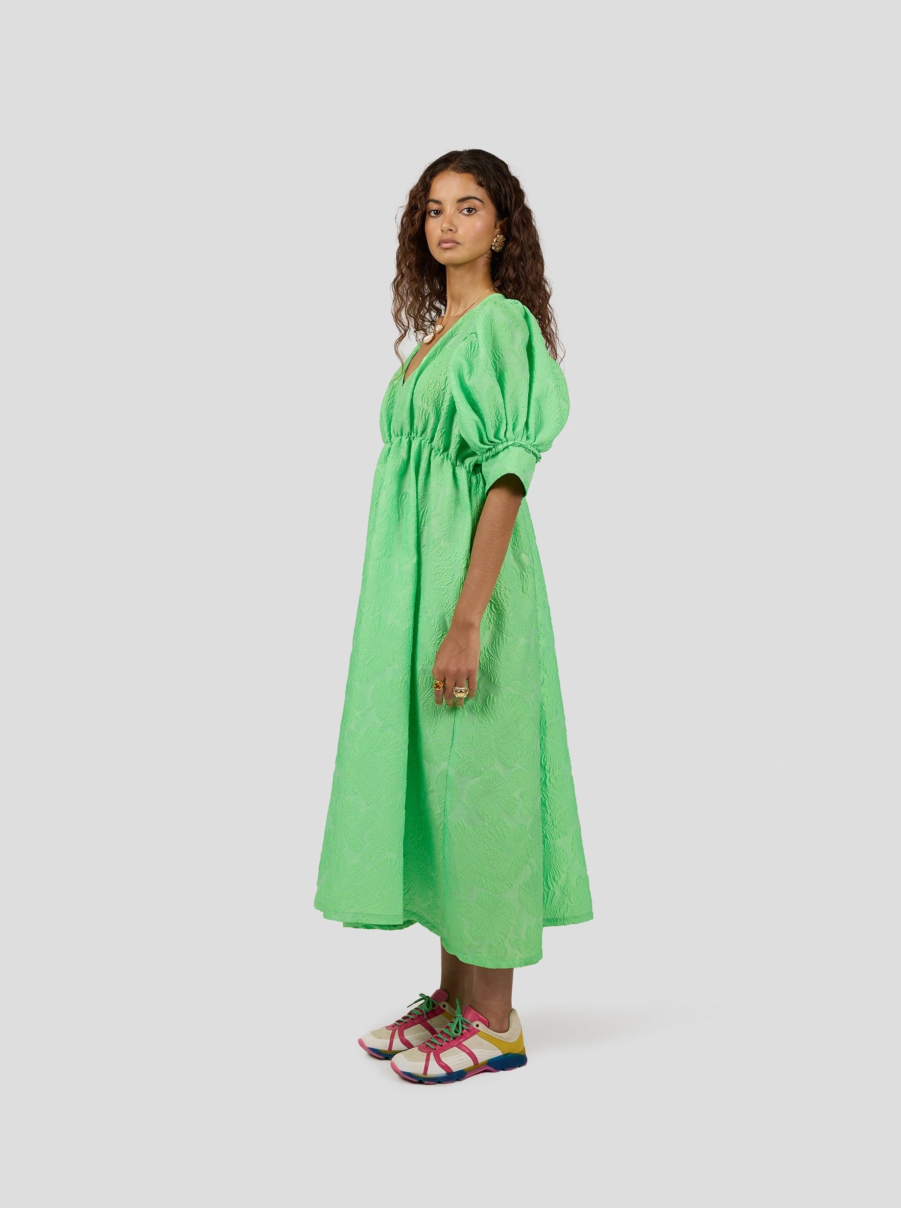 Jim dress in embossed Cactus
