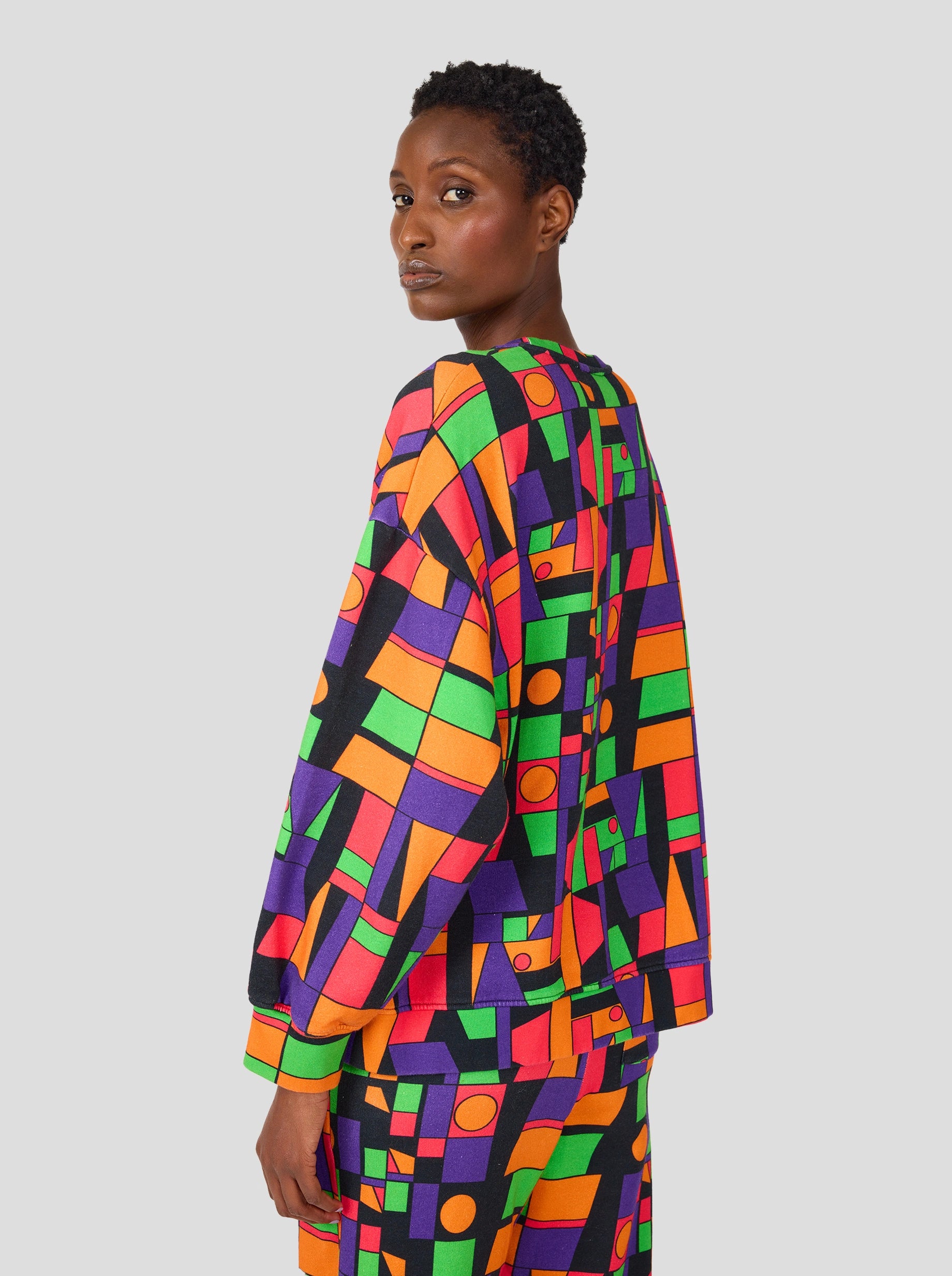 Harlem Jumper in Frequencies Print