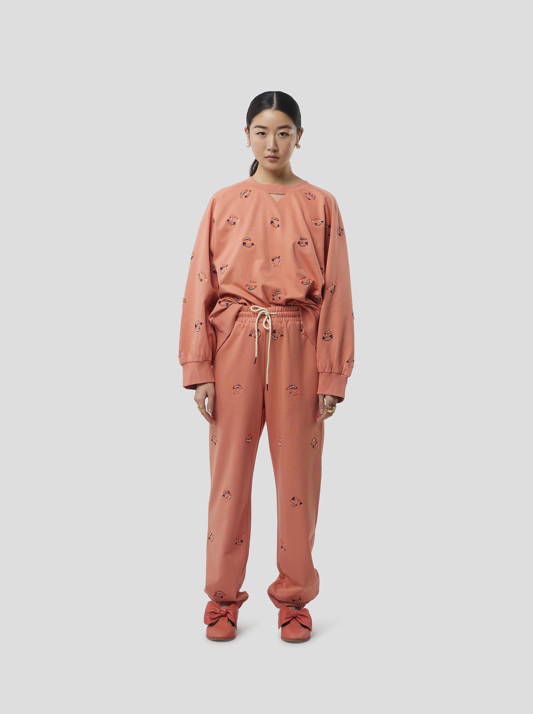 Kiara Tracksuit Pants in Fishbone