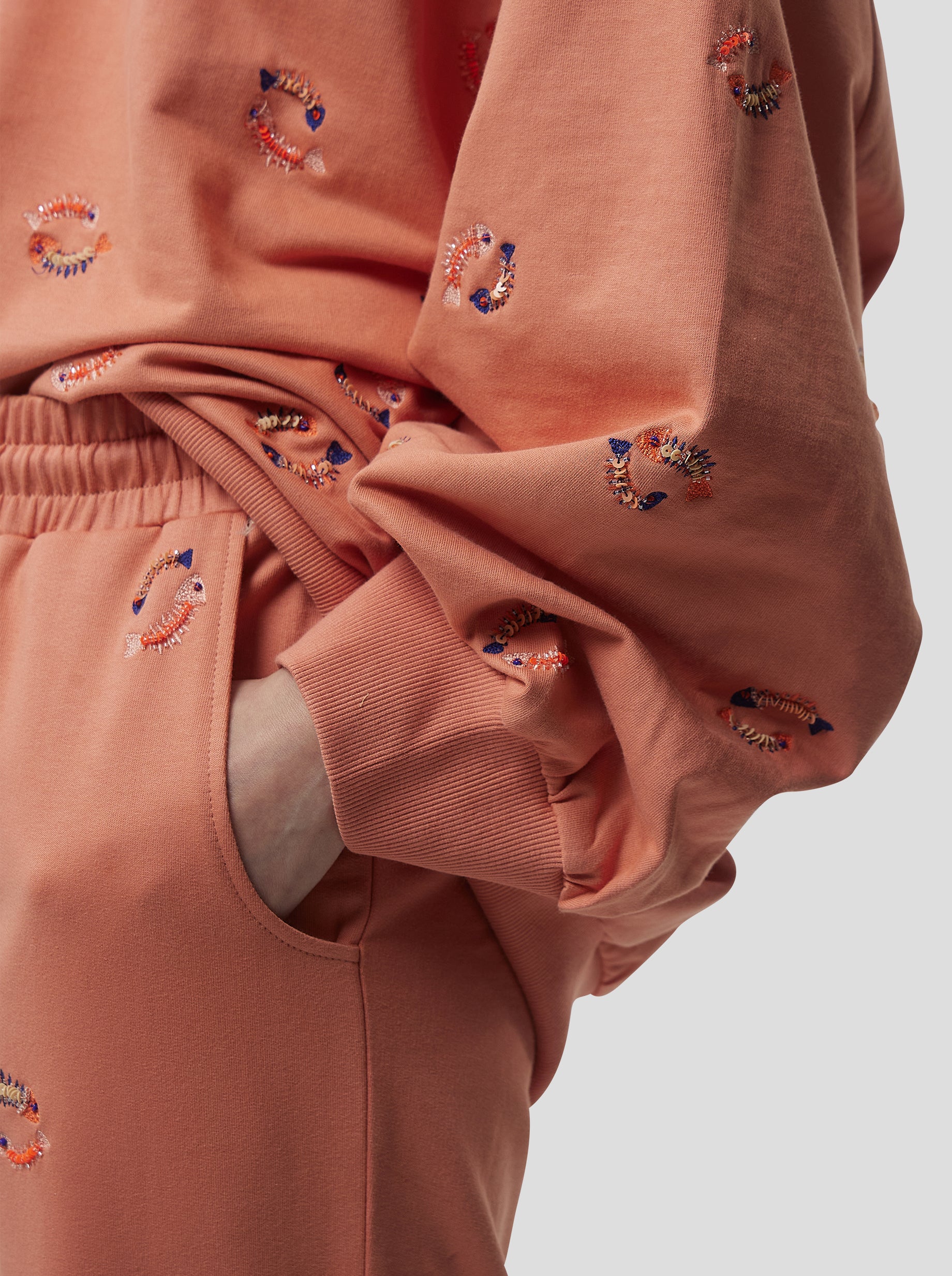 Kiara Tracksuit Pants in Fishbone