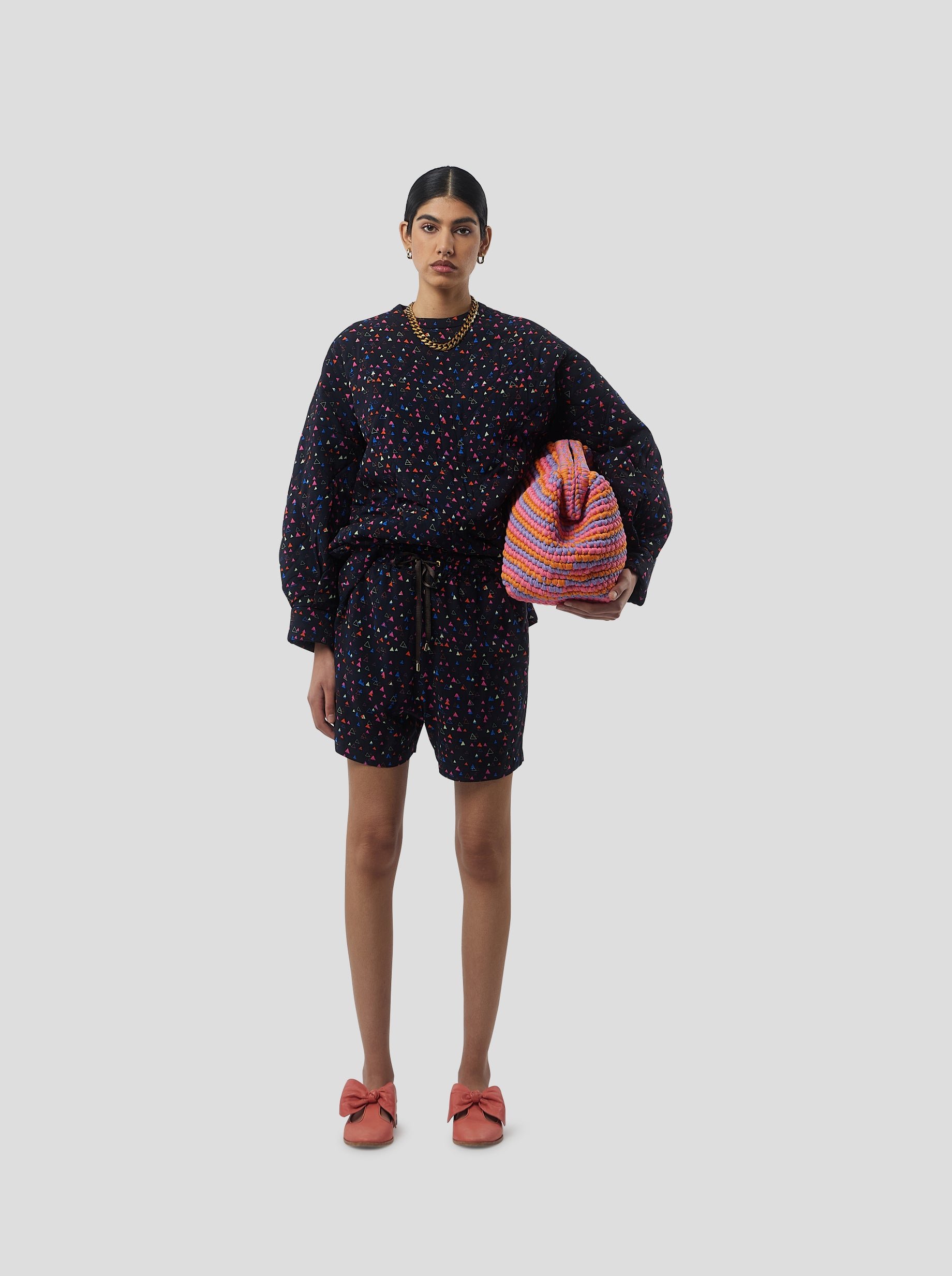 Harlem Jumper in Black Zodiac Print