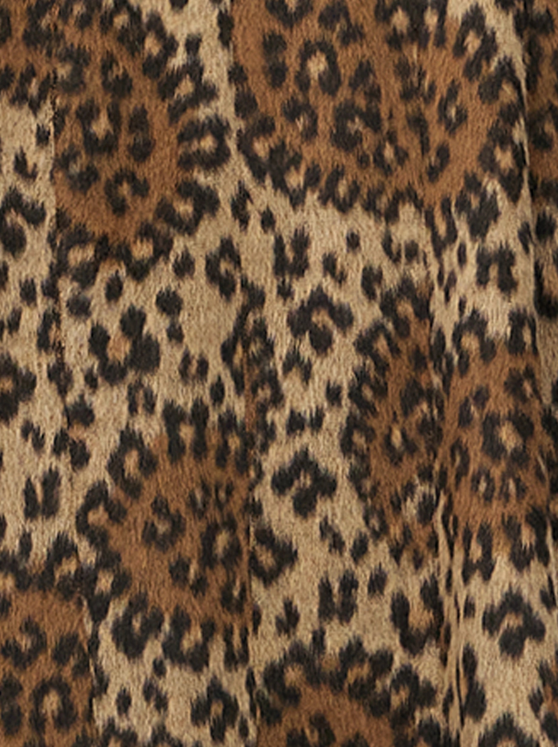 EREN COAT IN MUFFLED WOOL LEOPARD