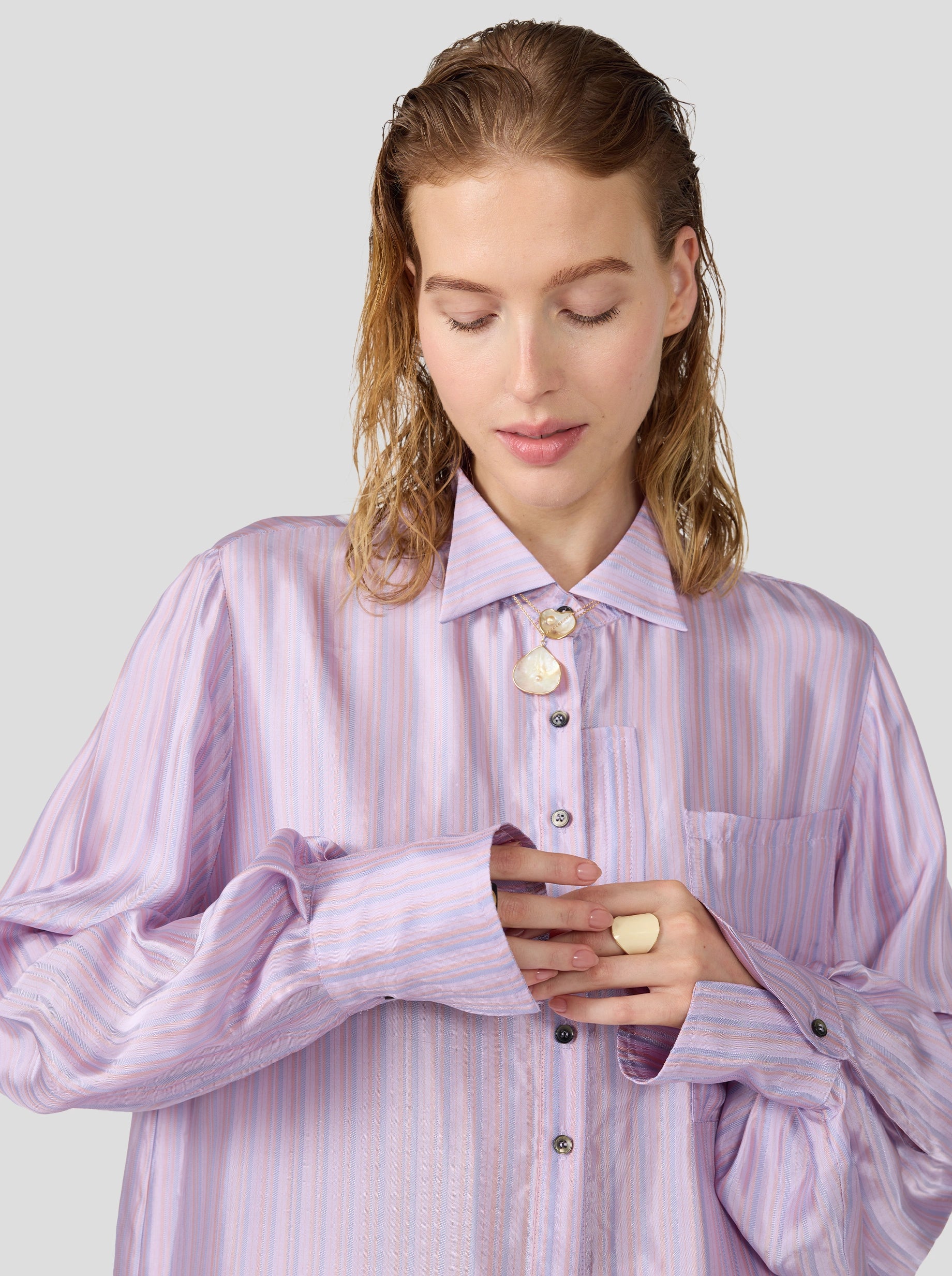 Mogador Shirt in Misty Stripes