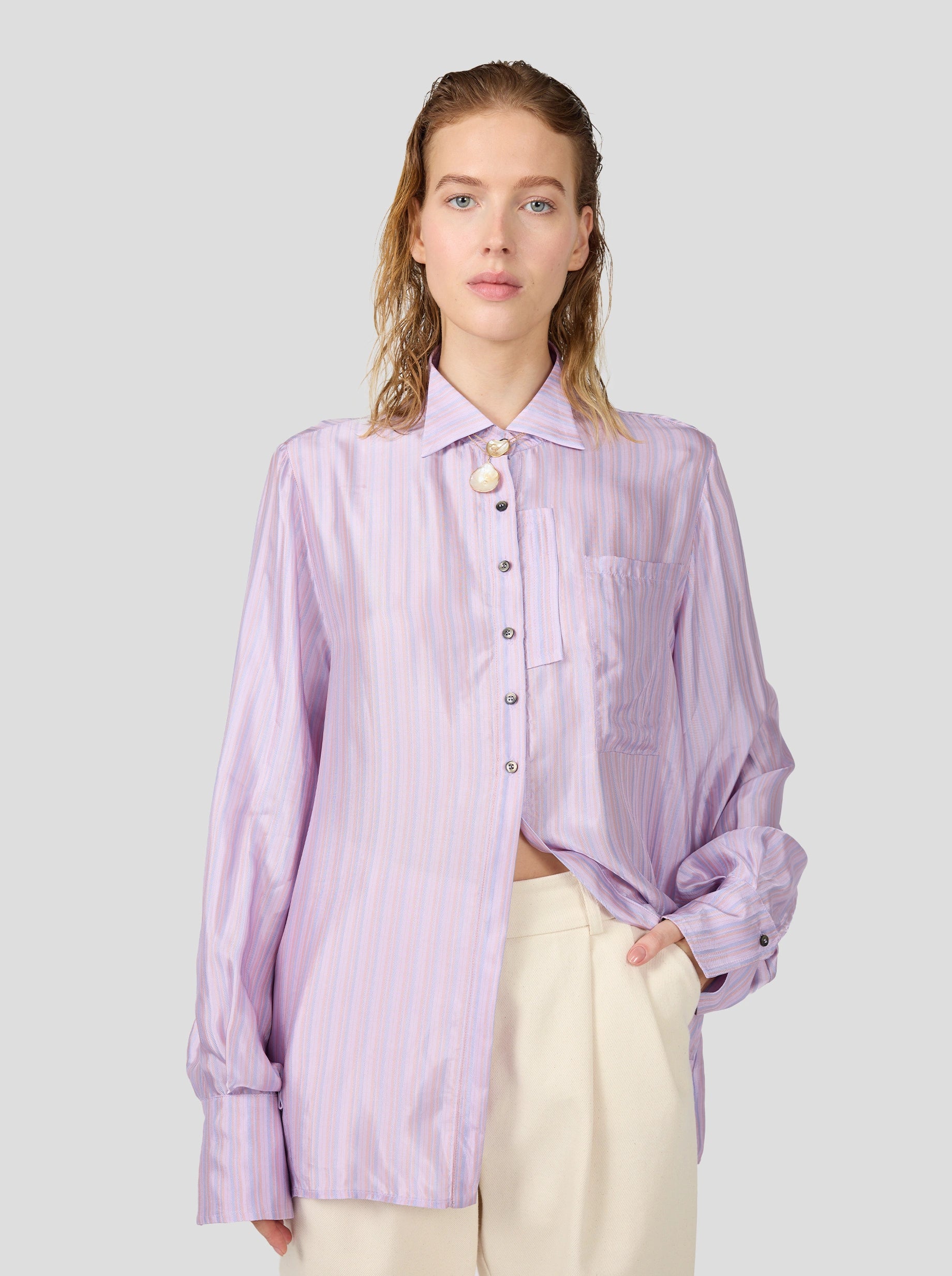 Mogador Shirt in Misty Stripes