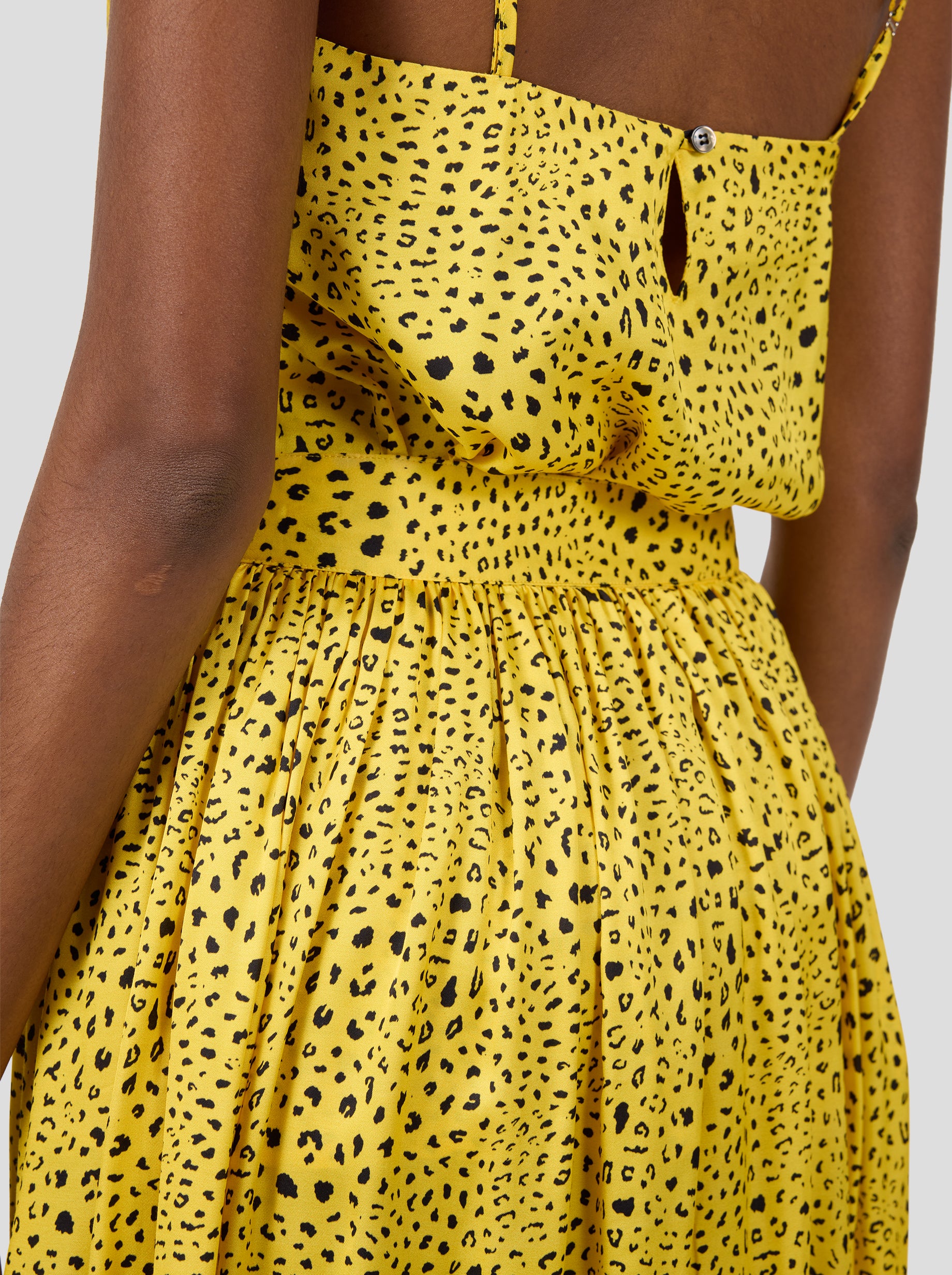 Nelson Top in Yellow Leopard