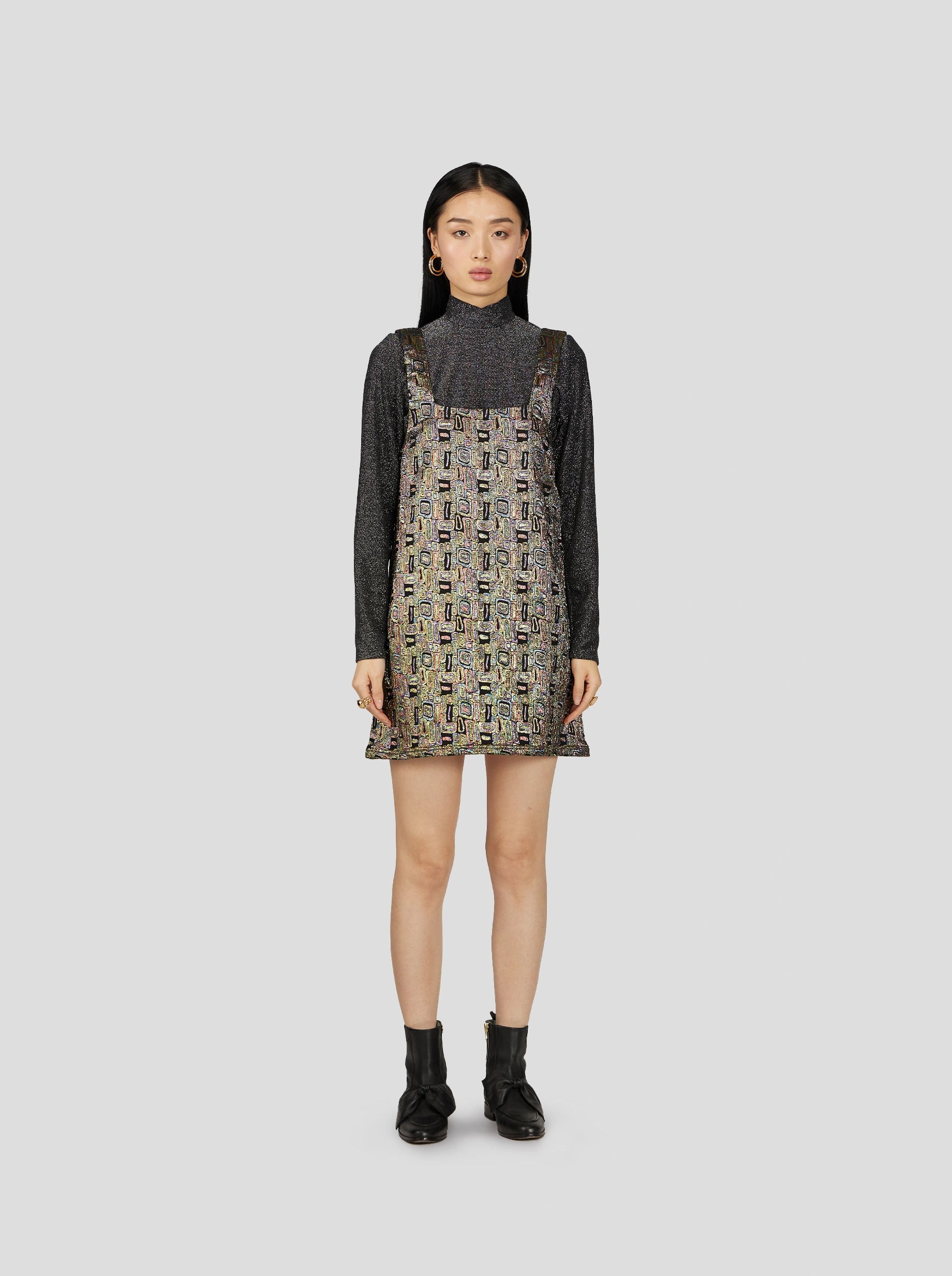 NIL DRESS IN RADIO WEAVE