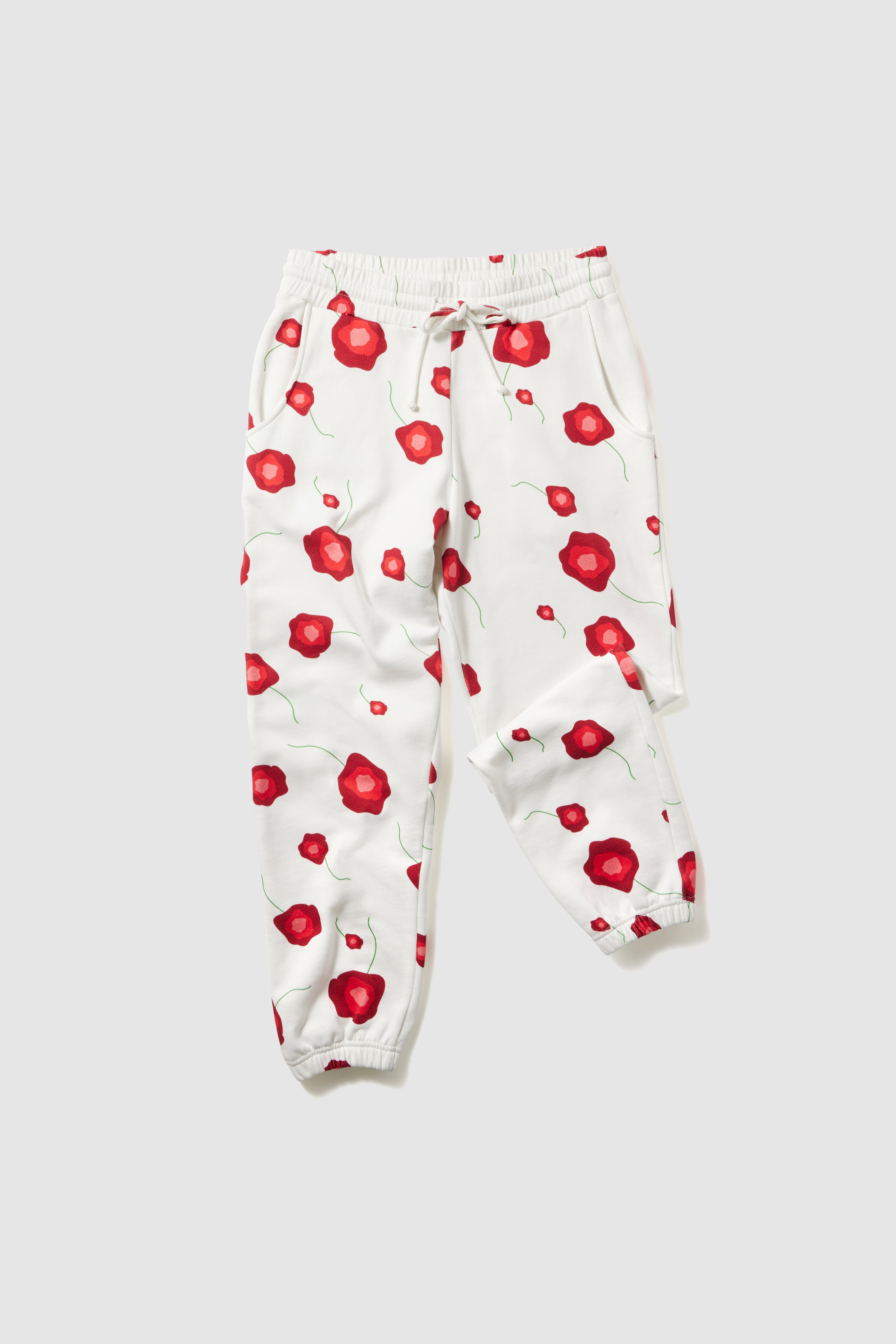 Kiara pants in Poppy printed fleece