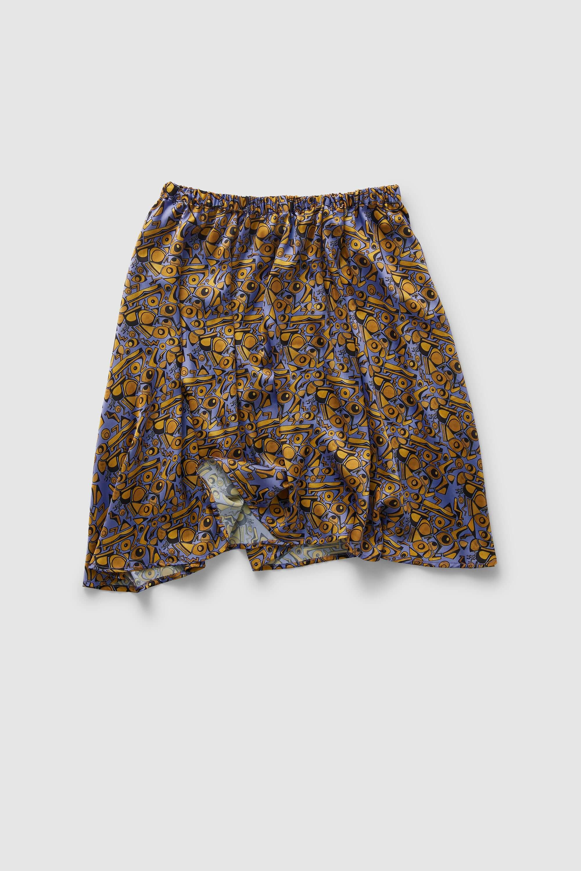 Serena skirt in Art Deco Factory print