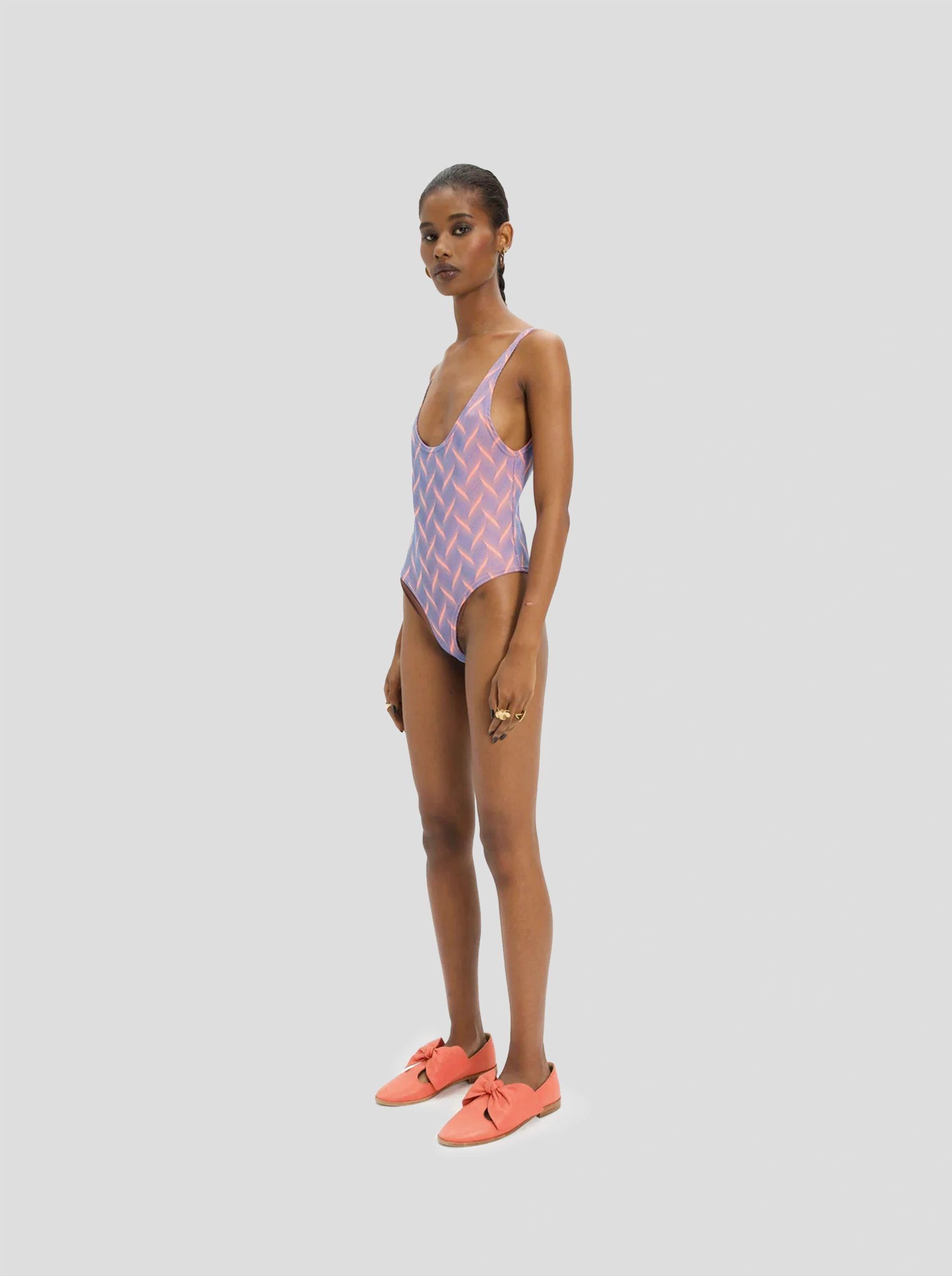 Otis Swimsuit in Quartz Jersey