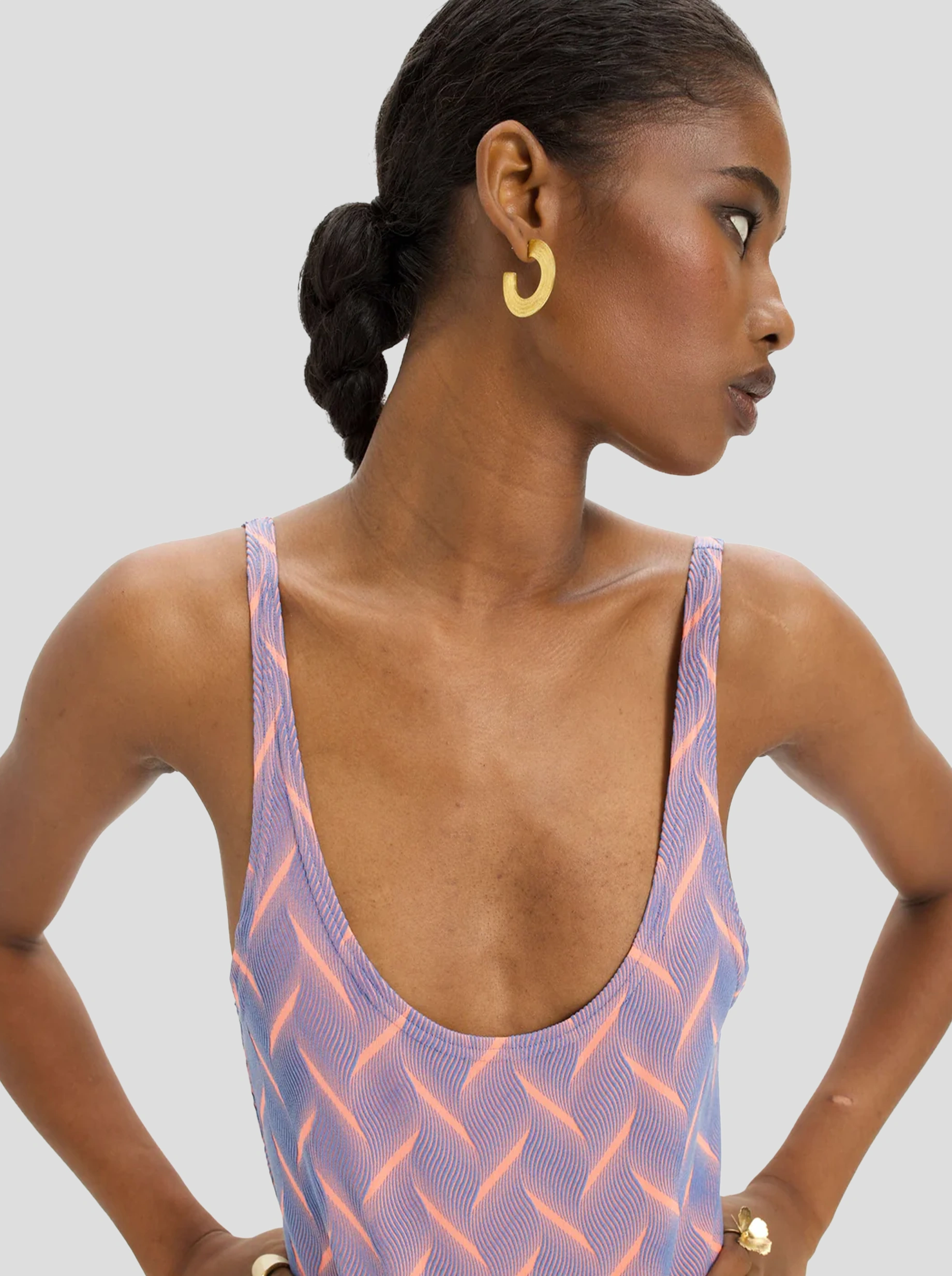 Otis Swimsuit in Quartz Jersey