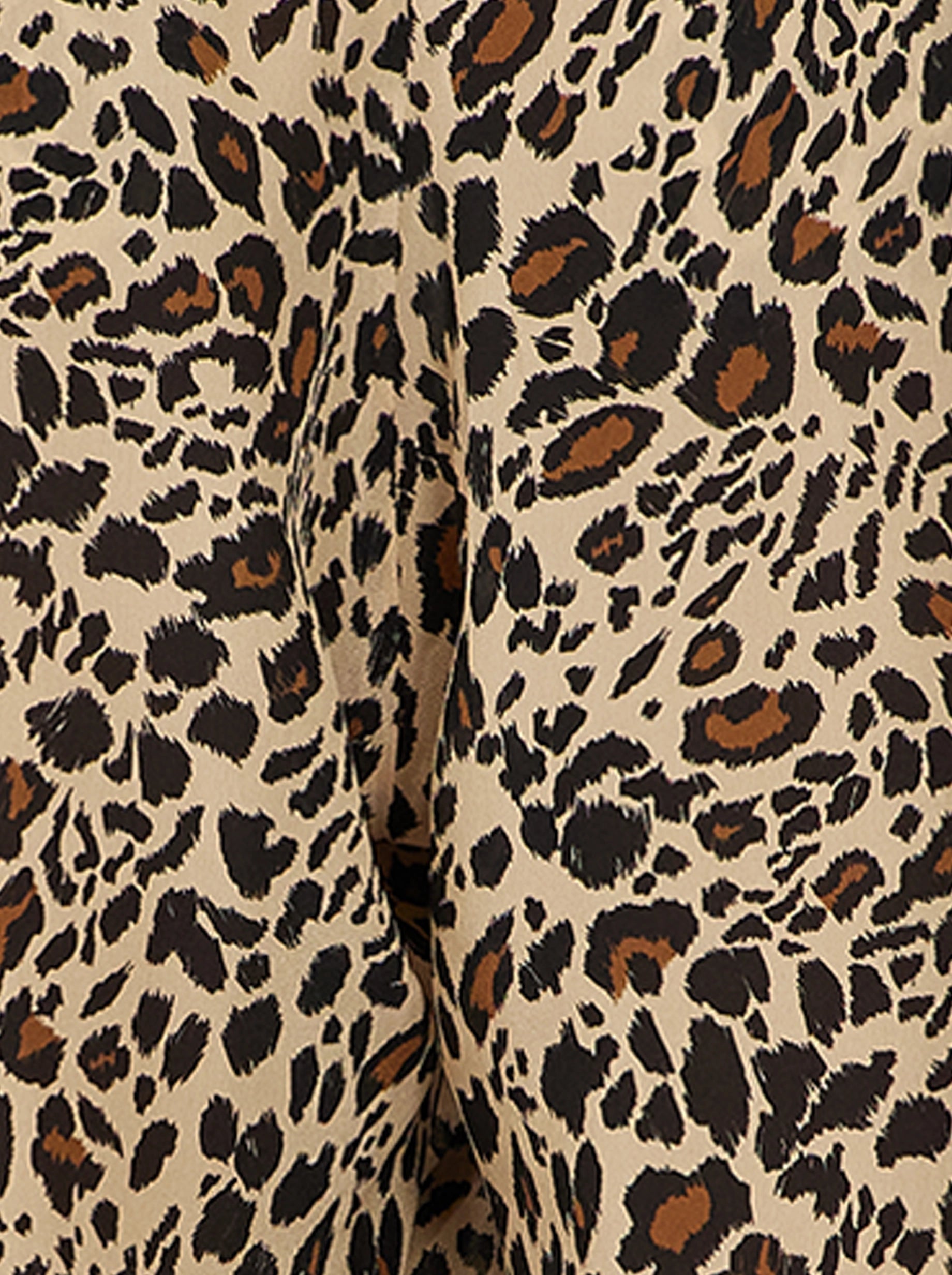 SAKIS PANTS IN SILKY LEOPARD PRINT