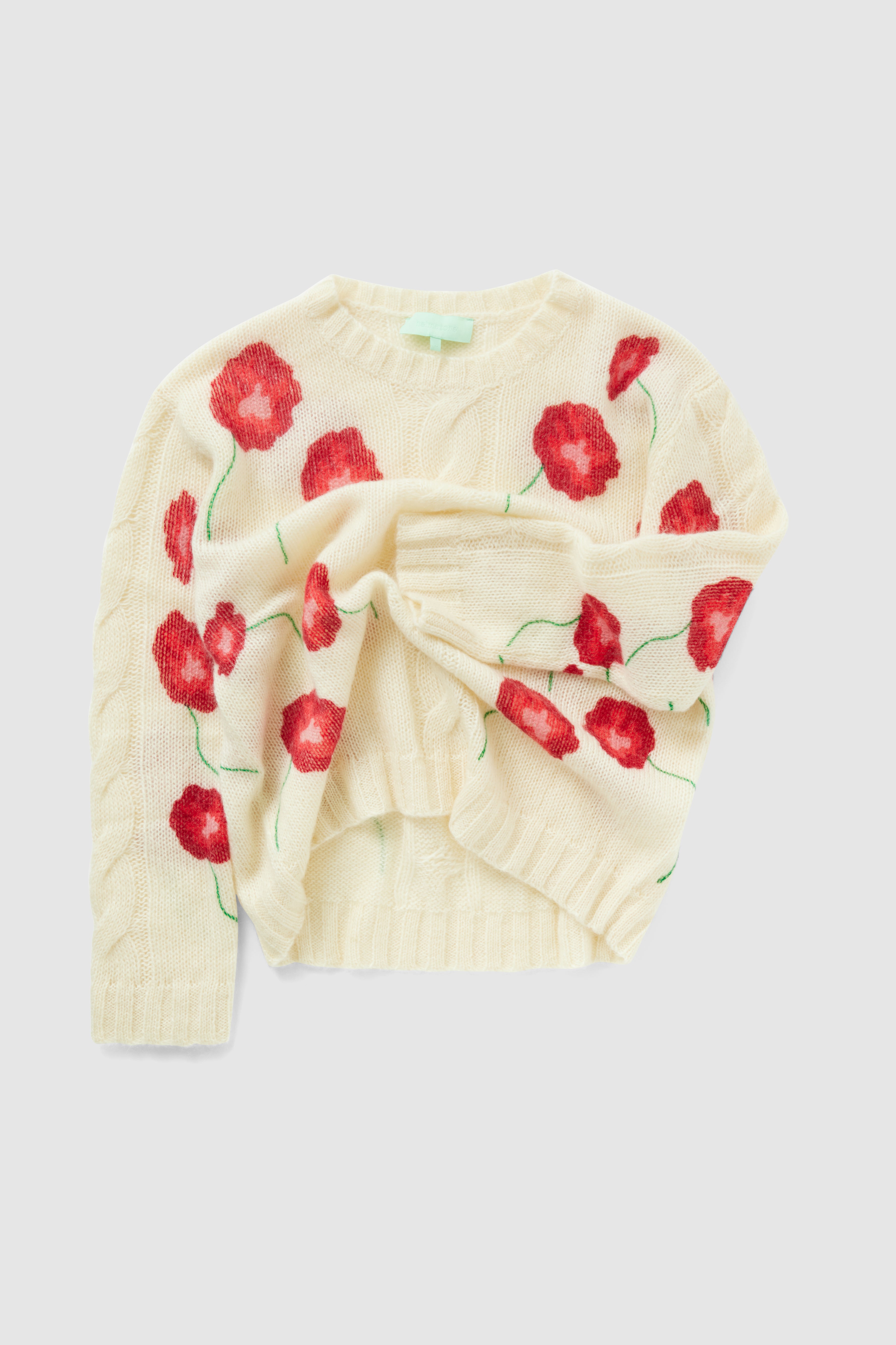 Ellis sweater in white Poppy knit