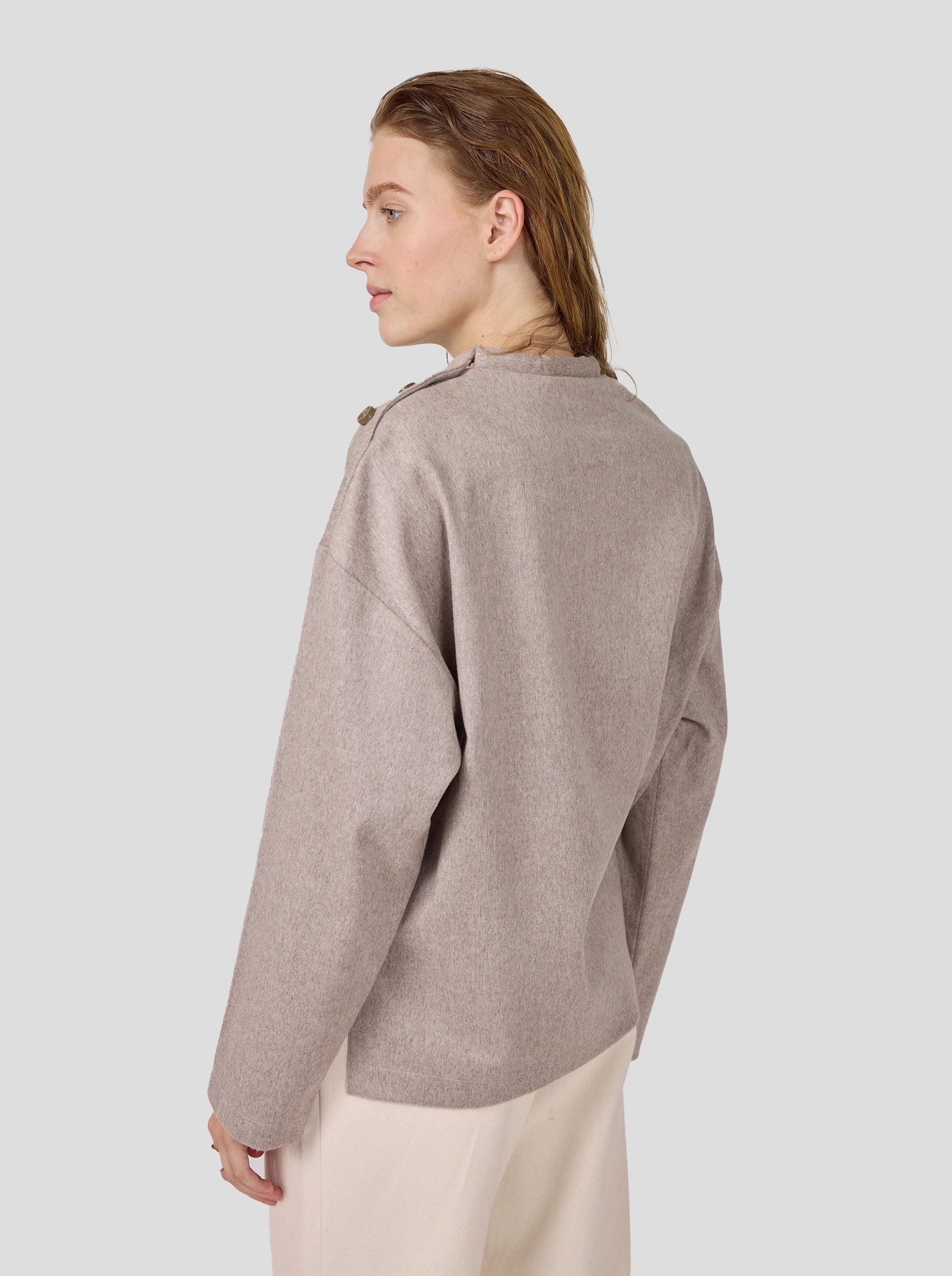 Bobbi Sweater in Cold Mole Flanelle