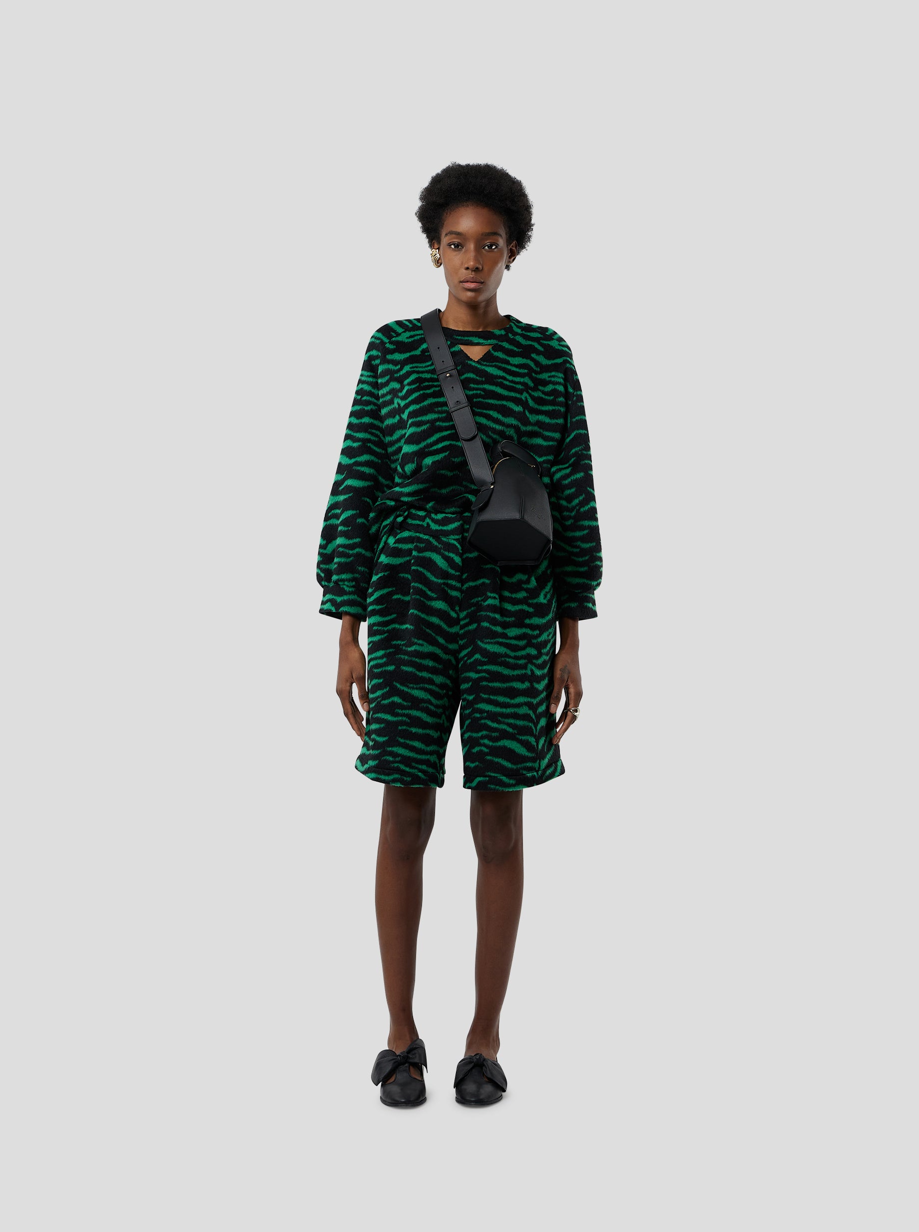 Moor Bermuda in Forest Green Zebra Wool