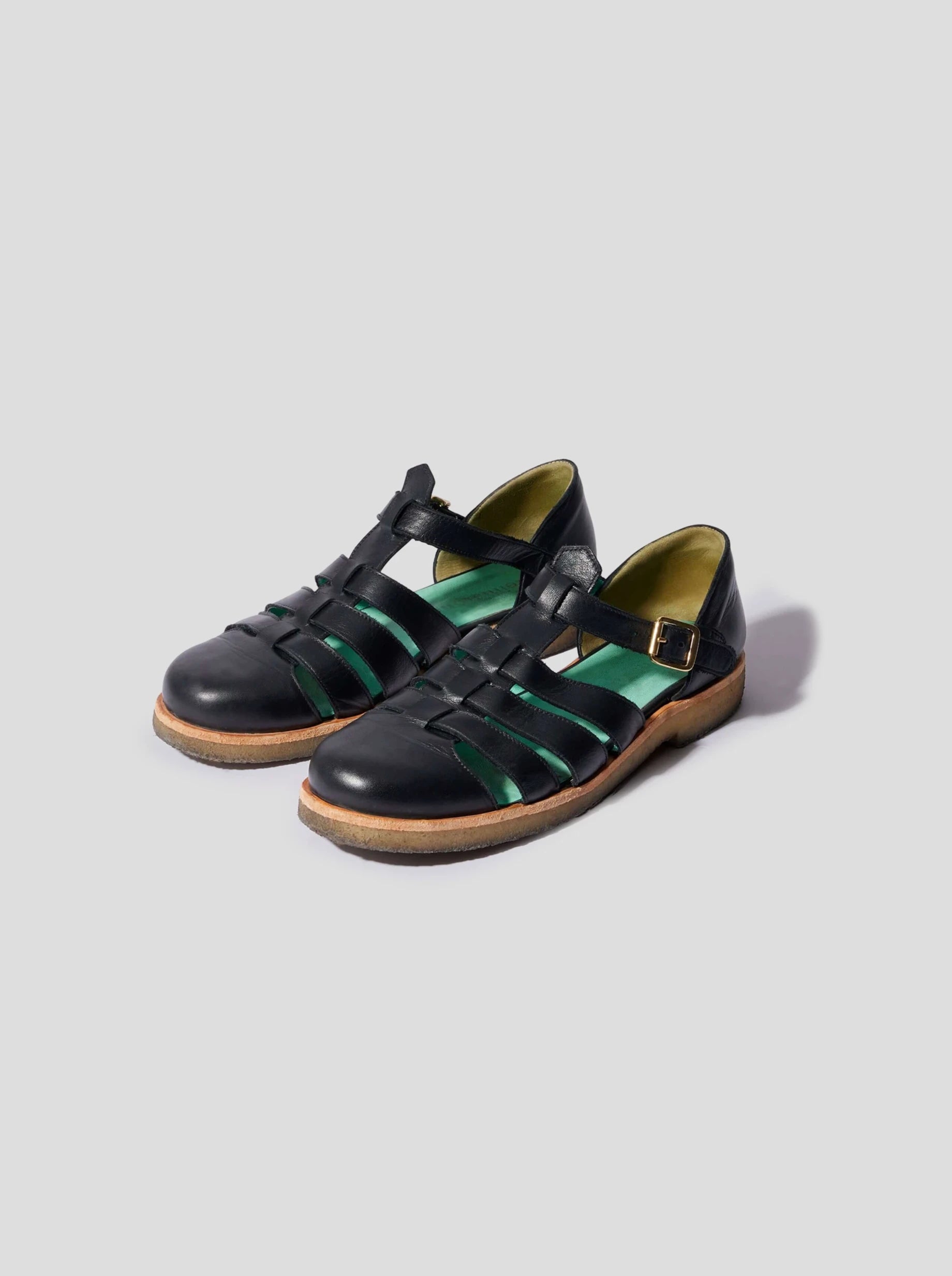 Ricky Sandals in Black Leather
