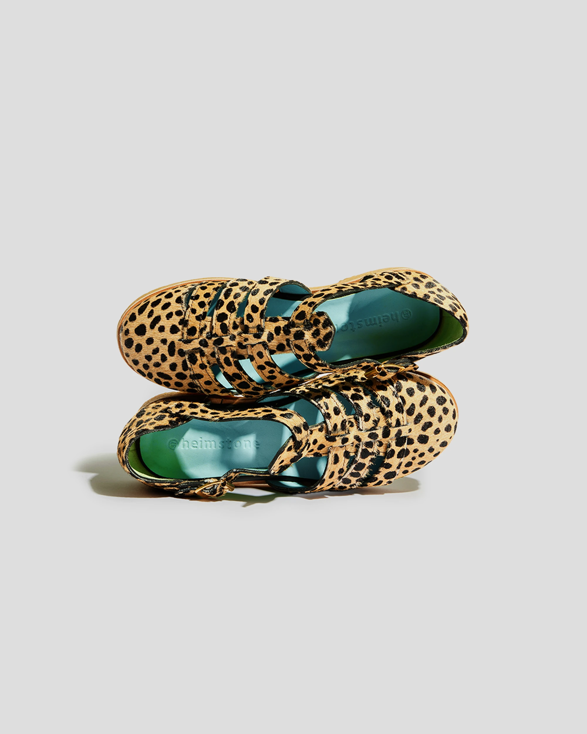 Ricky Sandals in Cheetah Printed Leather