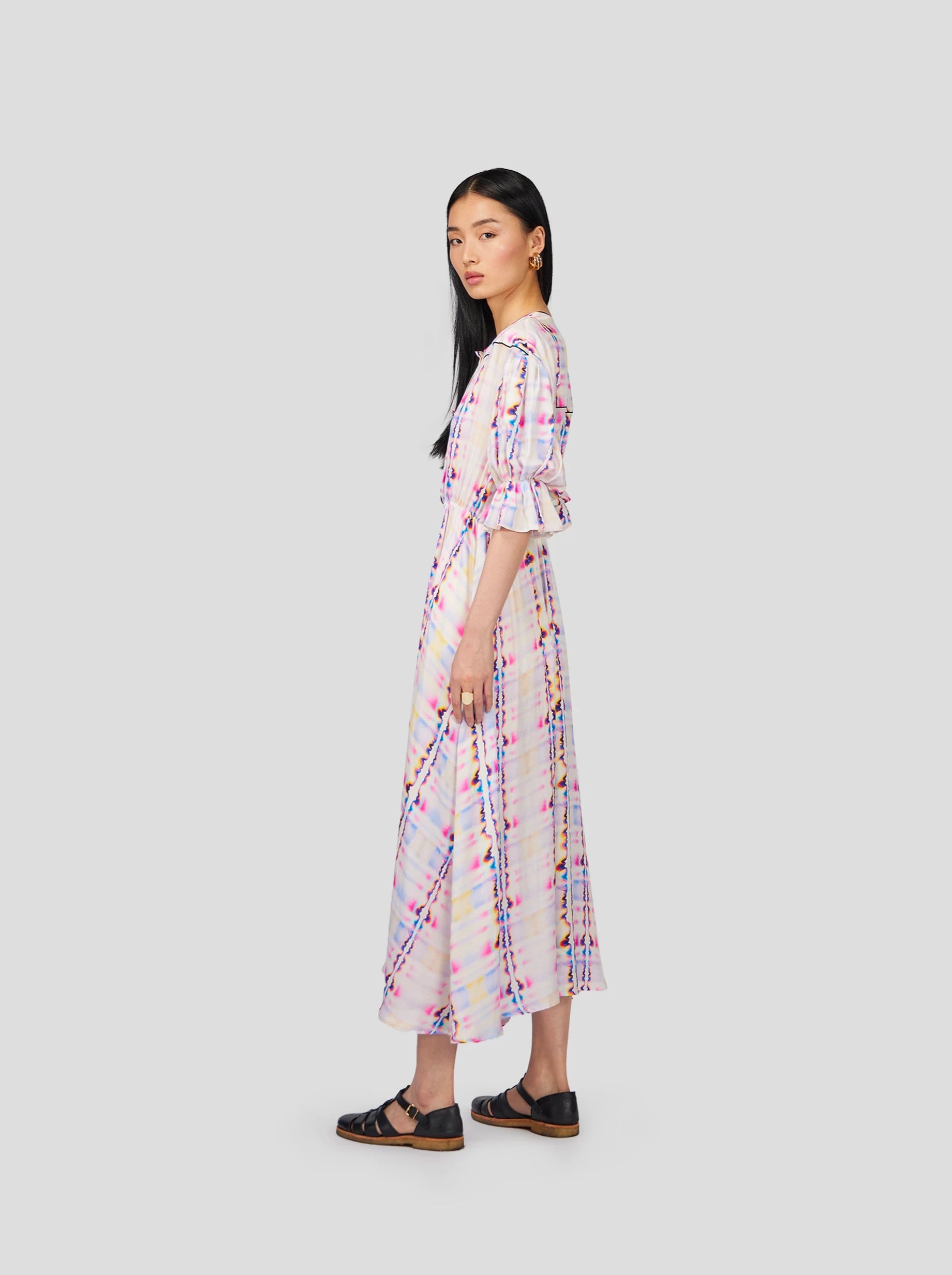 Soma Dress in Blotting Paper Print