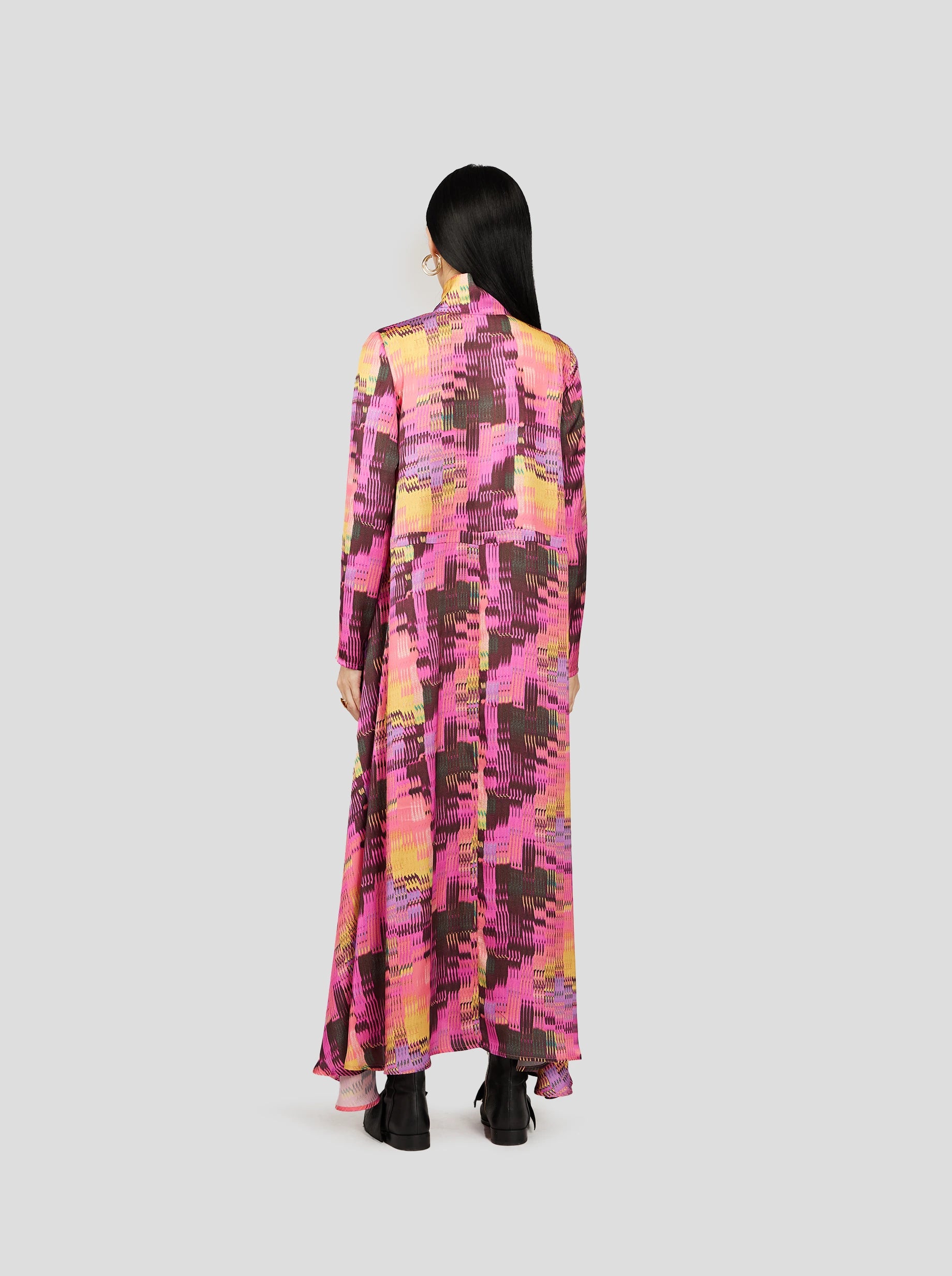 PRISM DRESS IN WINDOWS PRINT