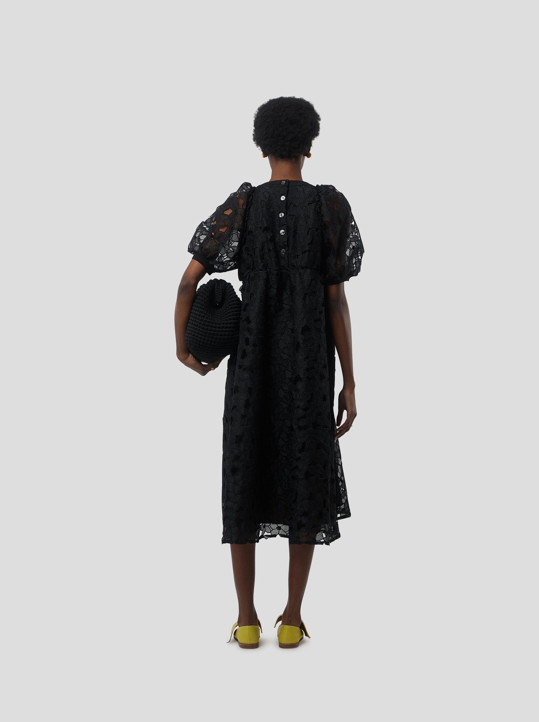 Martha dress in Laurier brulé