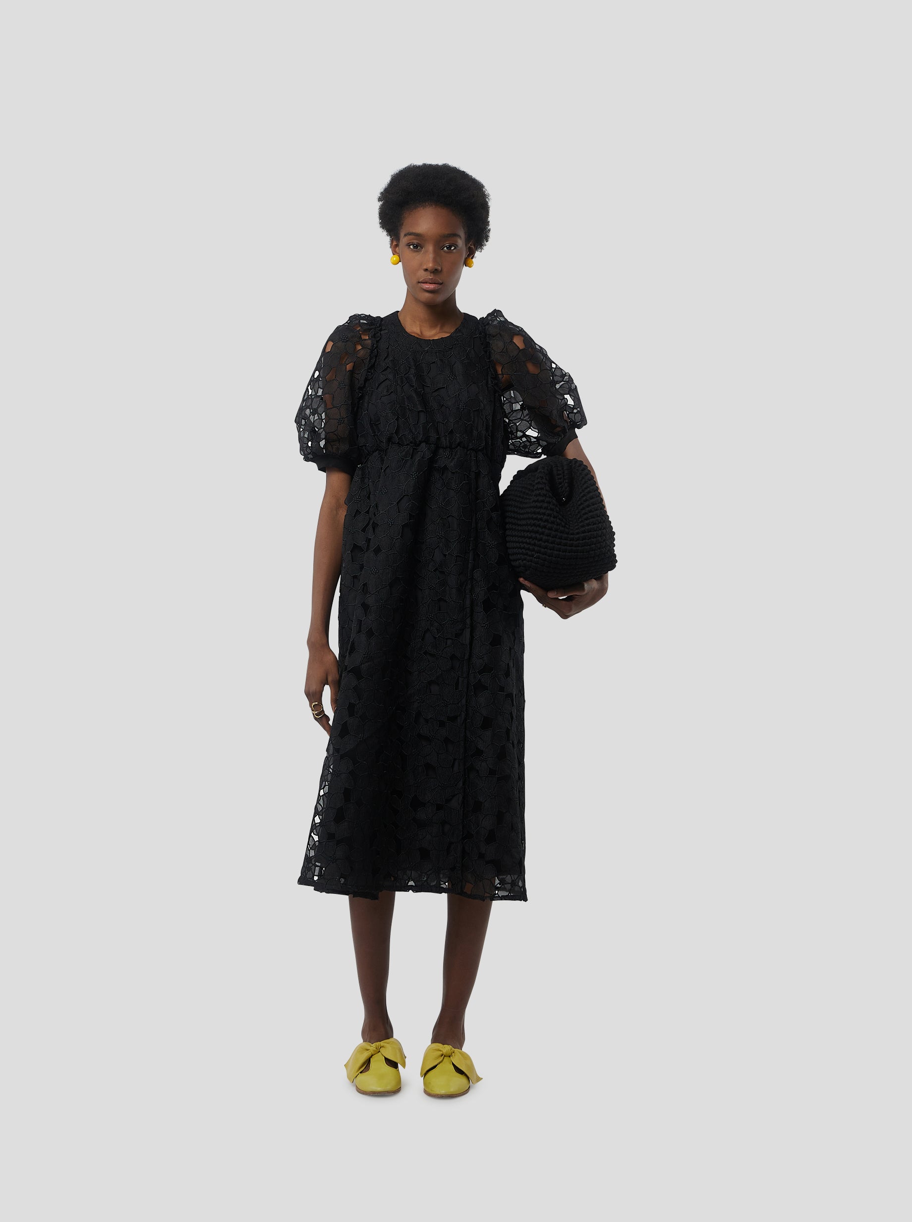 Martha dress in Laurier brulé
