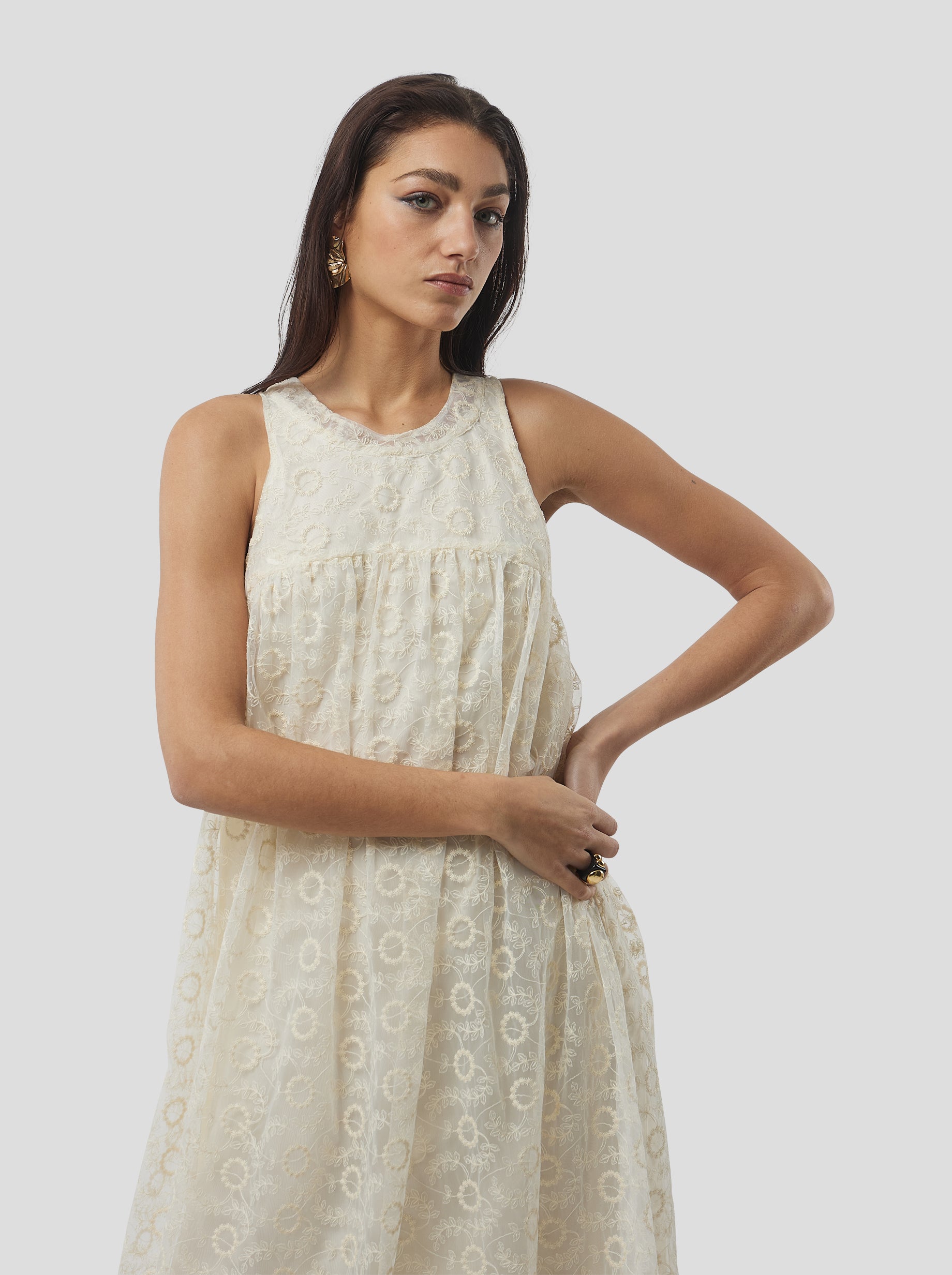Stella dress in Ecume Lace