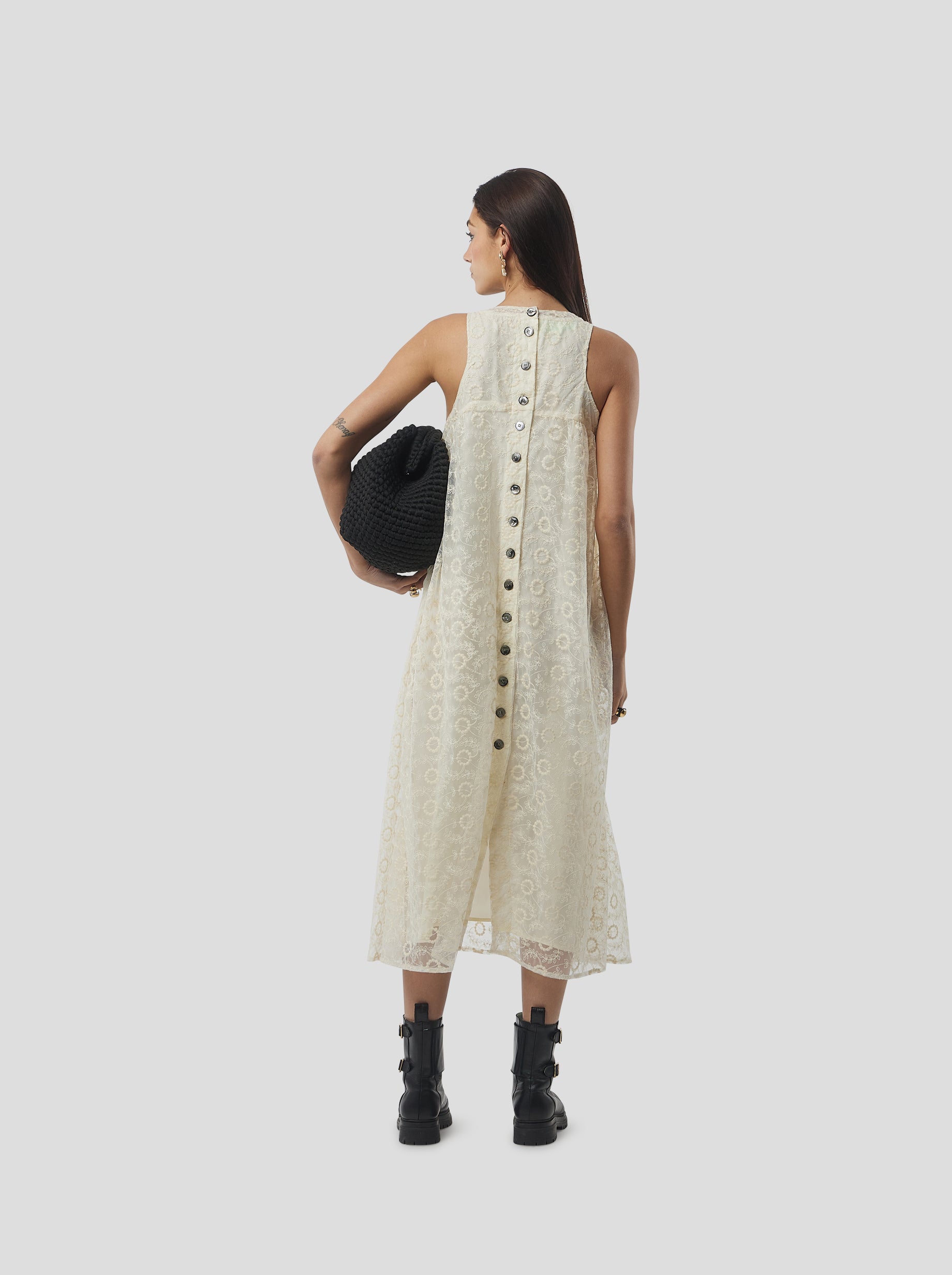 Stella dress in Ecume Lace
