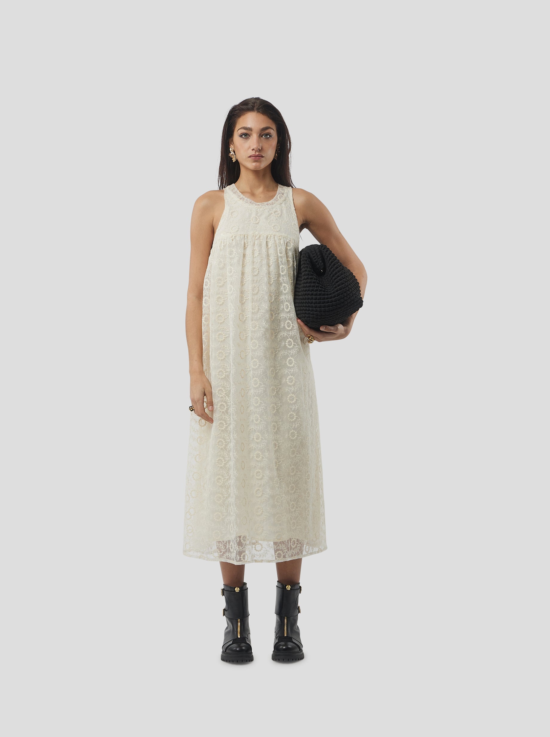 Stella dress in Ecume Lace