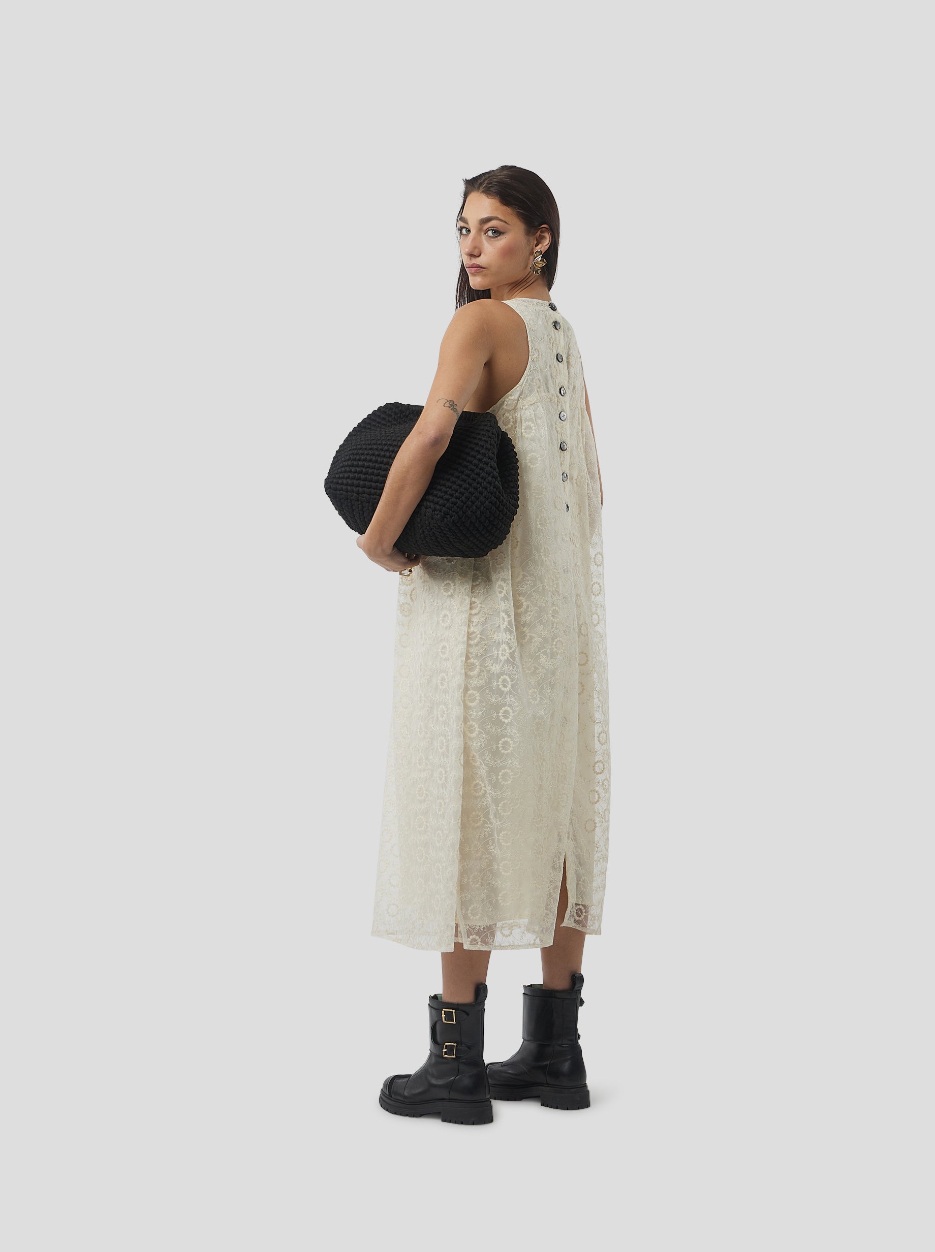 Stella dress in Ecume Lace