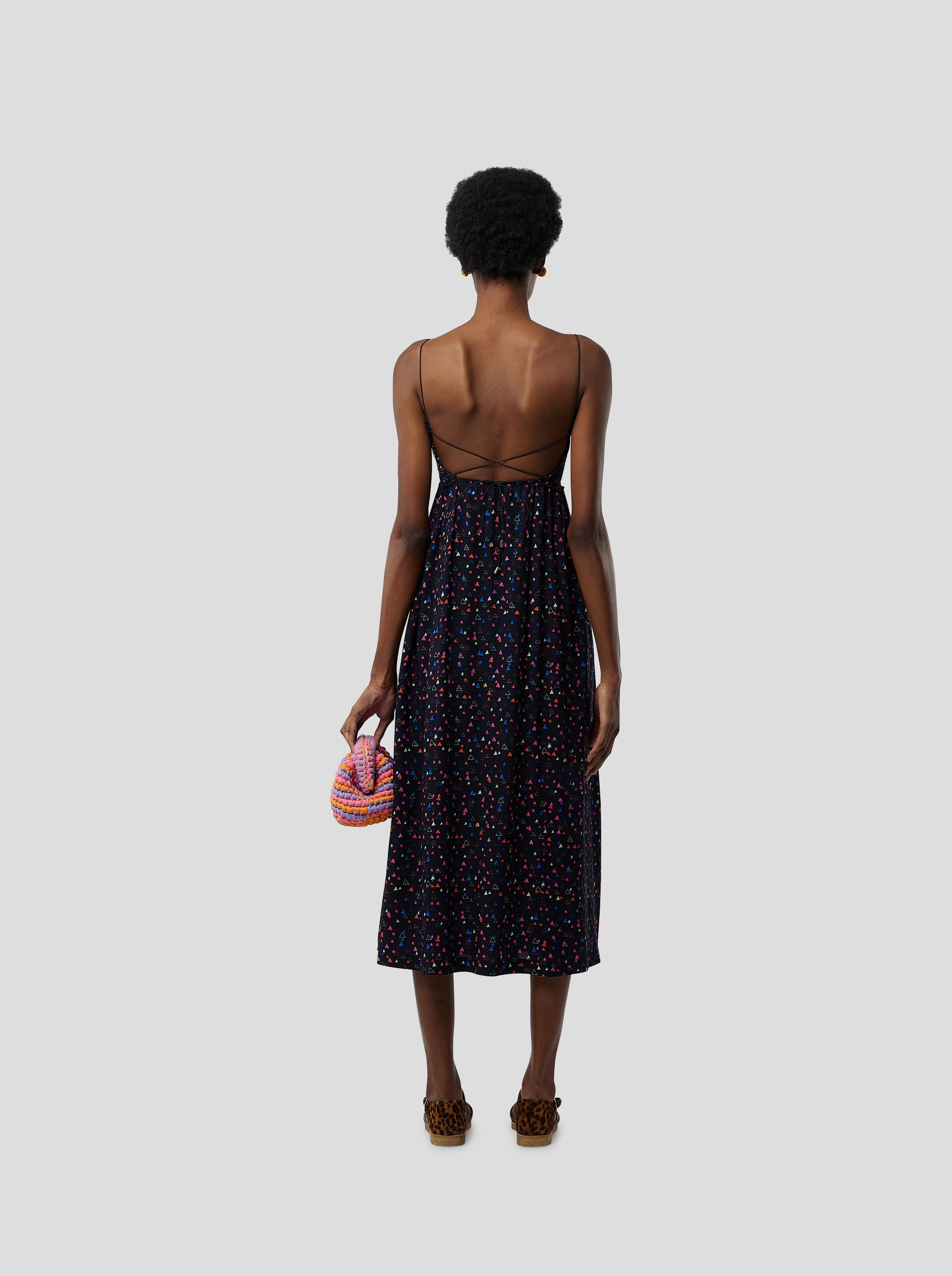 Tamara dress in Black Zodiac print