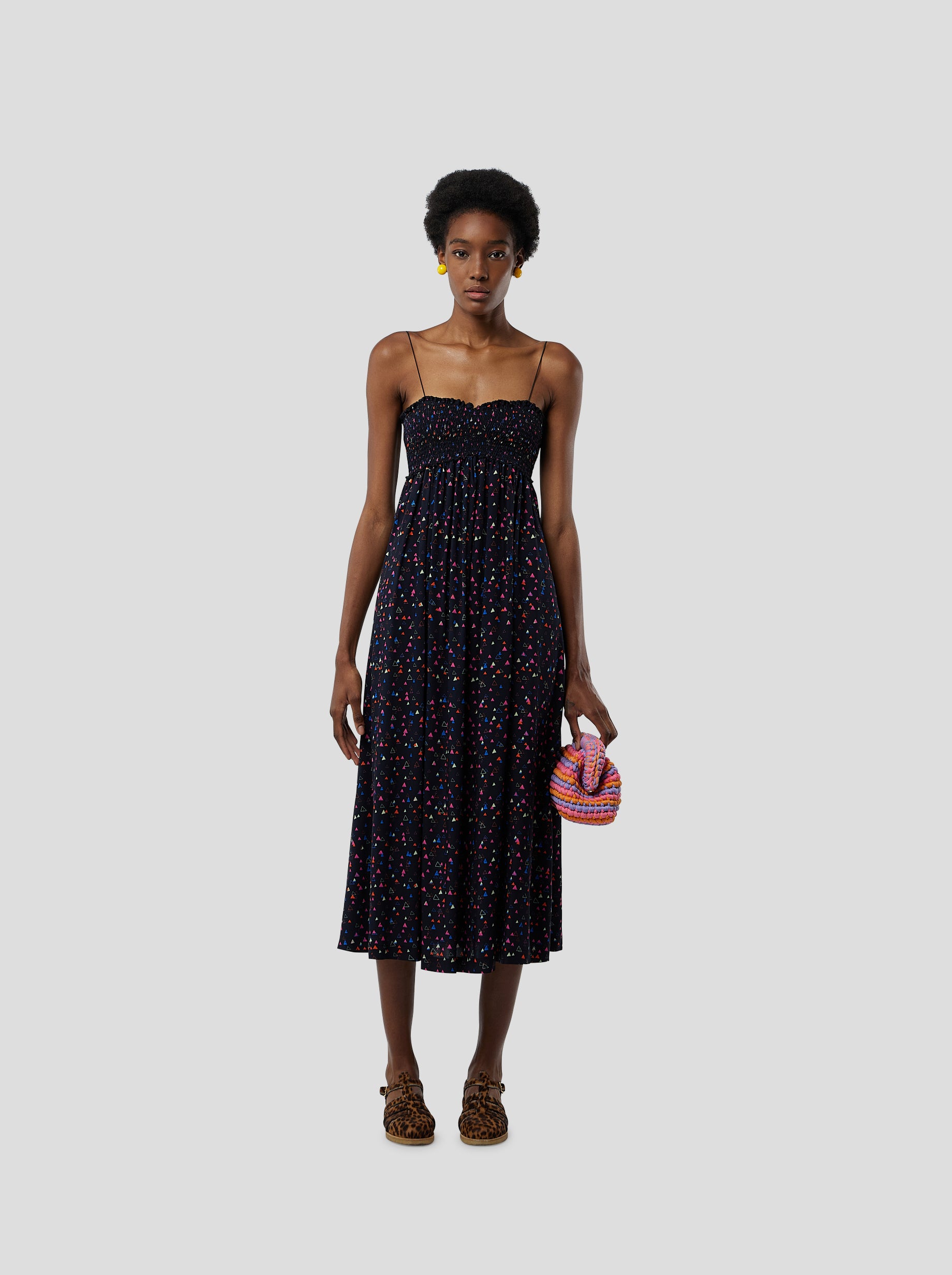 Tamara dress in Black Zodiac print