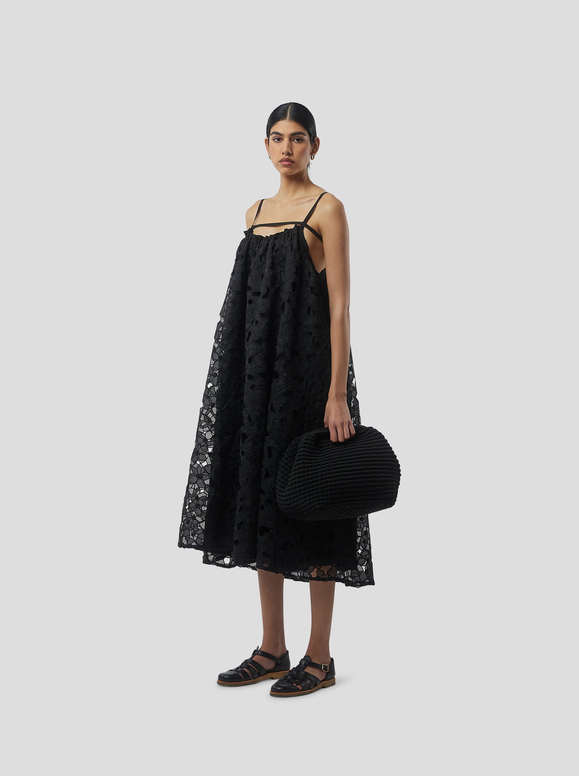 Vickie dress in Laurier brulé