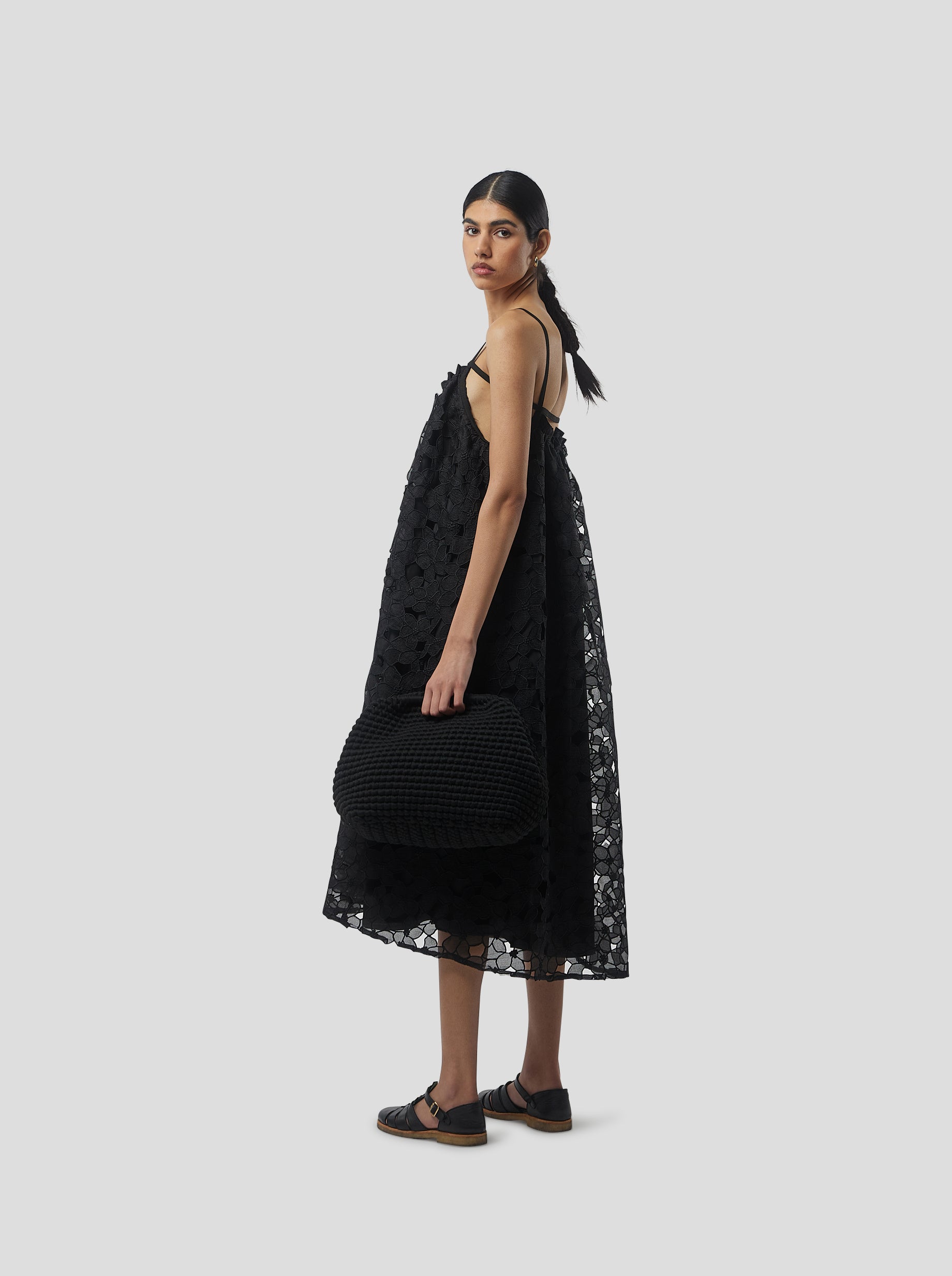 Vickie dress in Laurier brulé