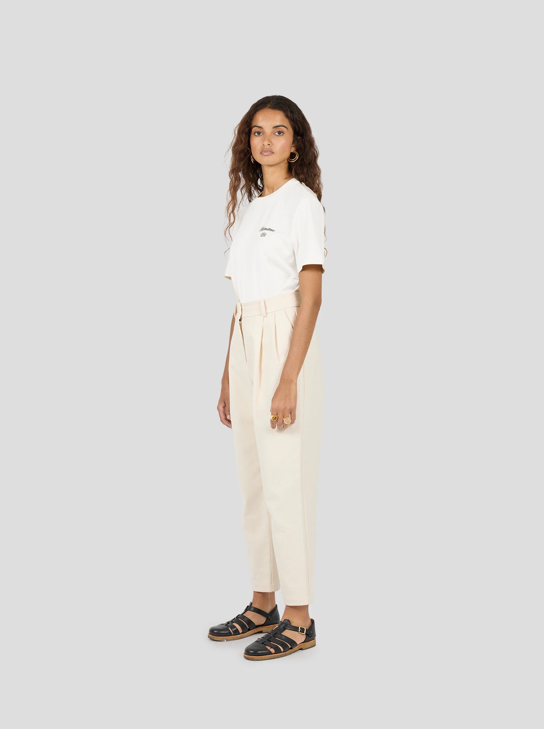 Collectible Unisex T-Shirt in White with White Heimstone Logo