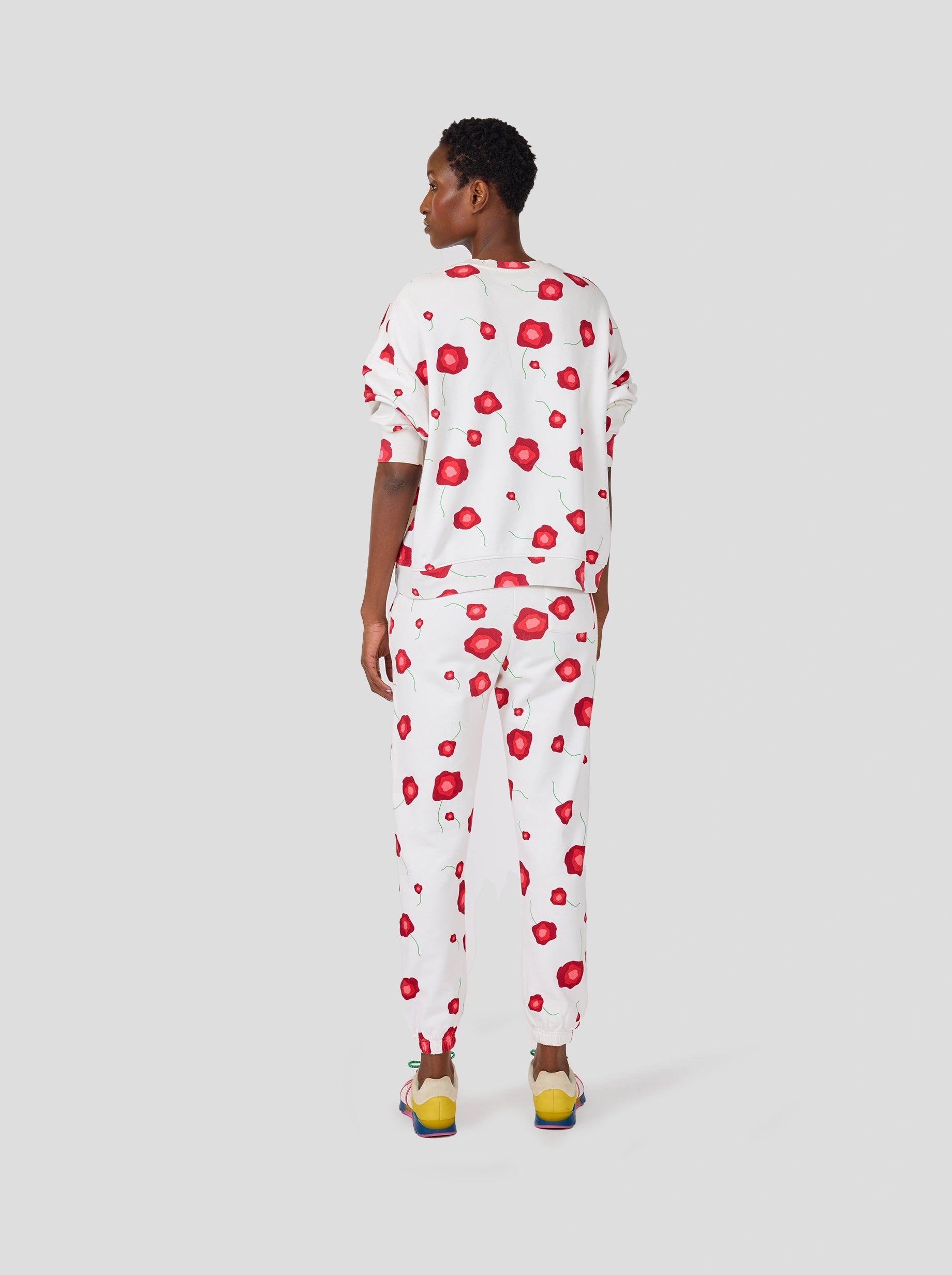 Kiara pants in Poppy printed fleece