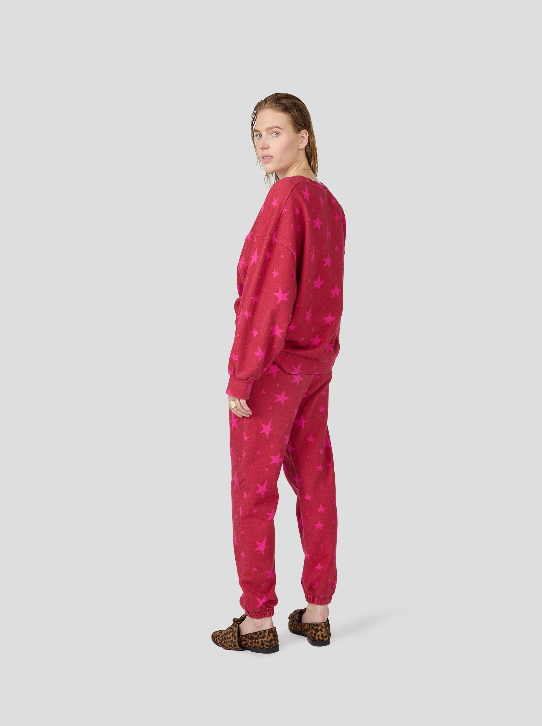 Kiara pants in All Stars printed fleece