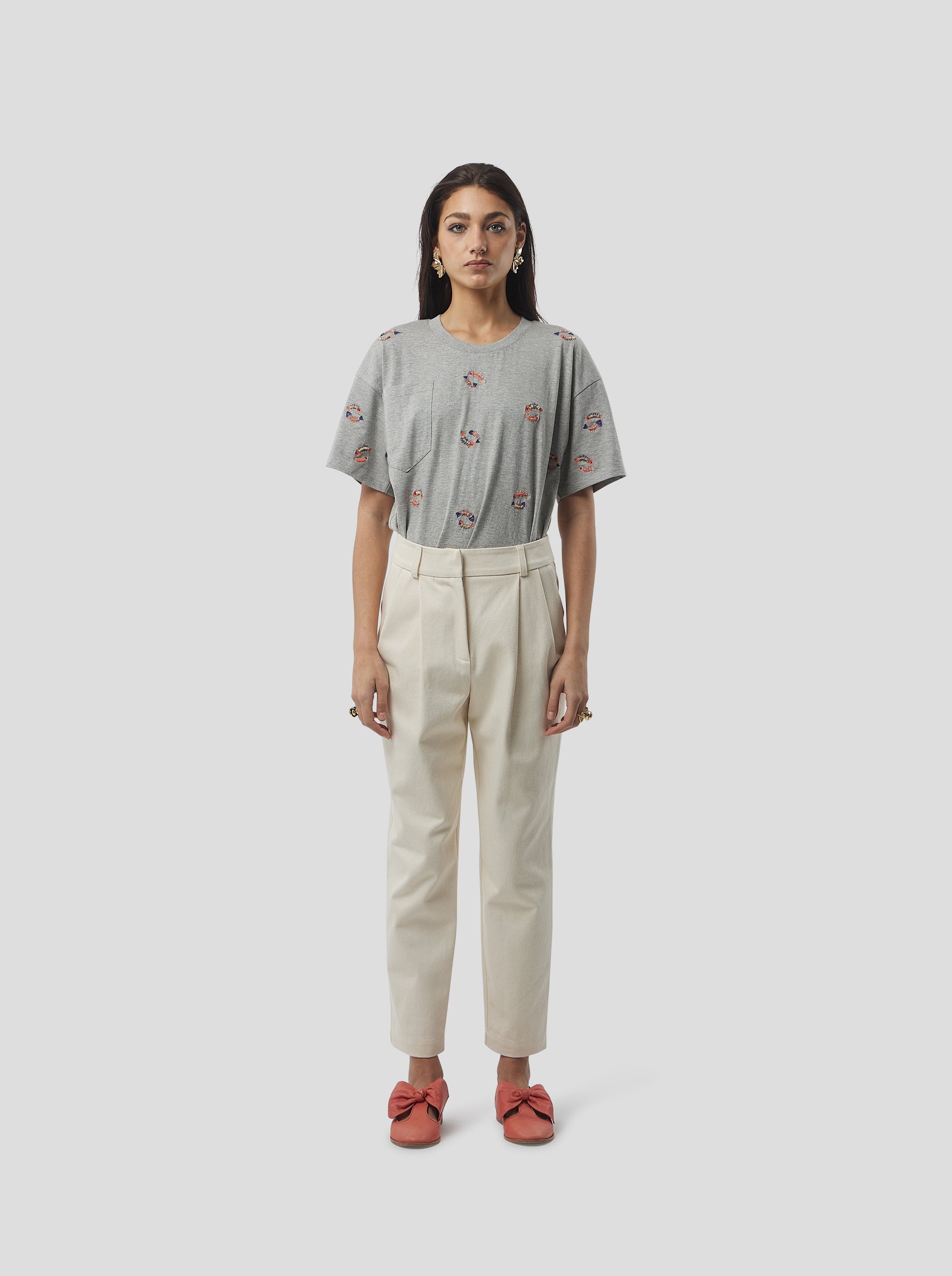 Fishbone Atlas T-shirt in grey