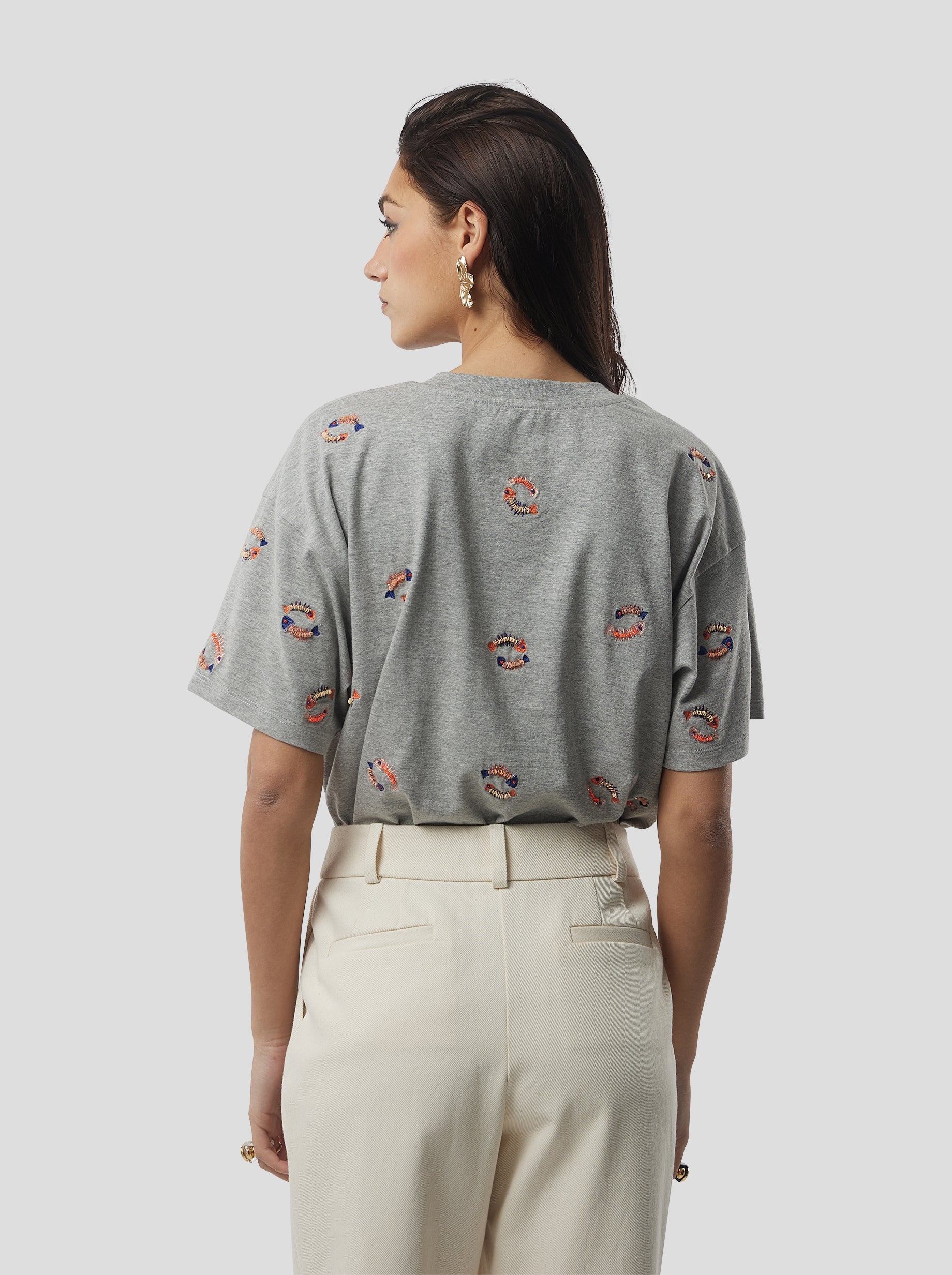 Fishbone Atlas T-shirt in grey