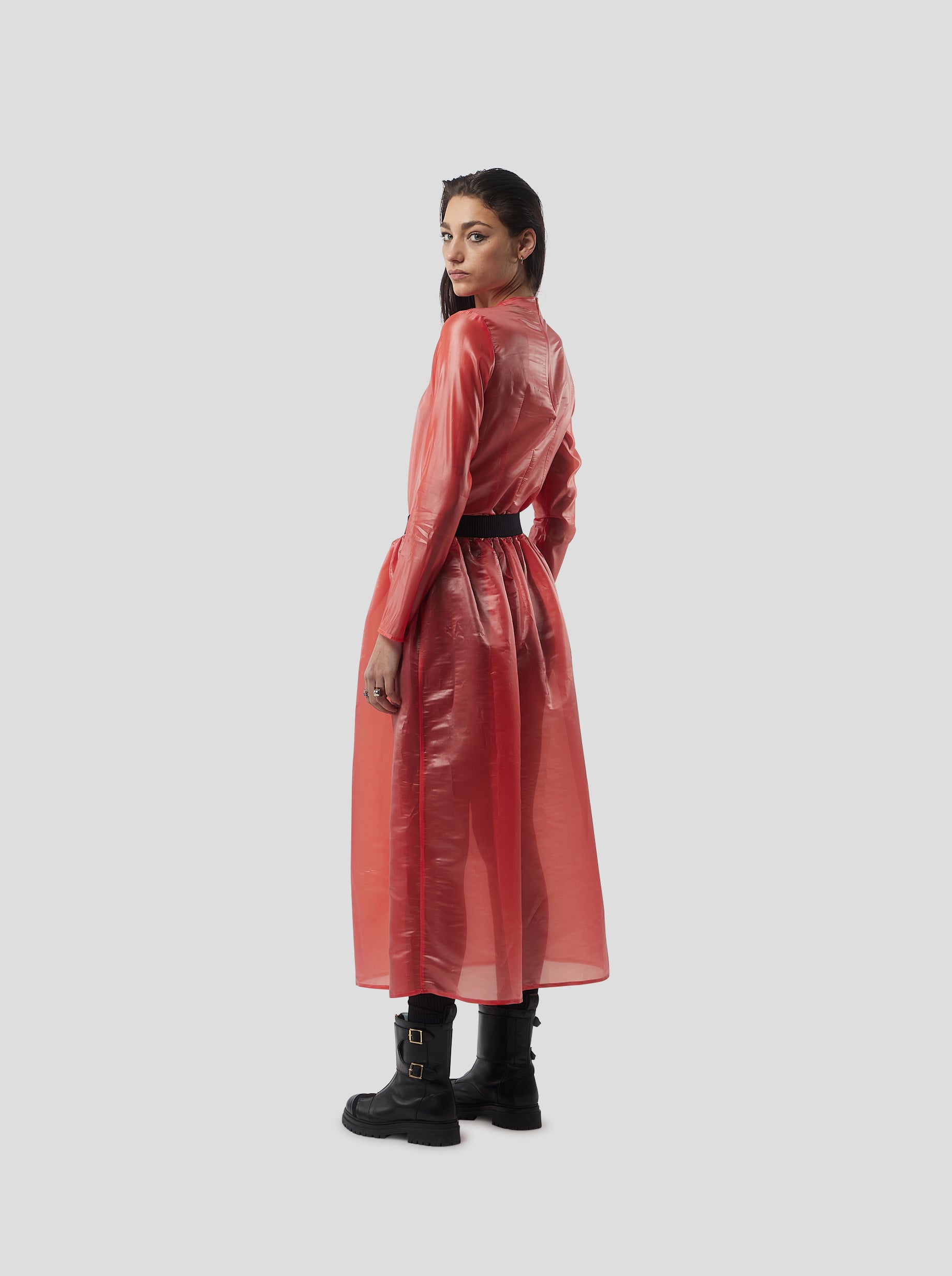 Cooper Top in Coral NeoShell voile