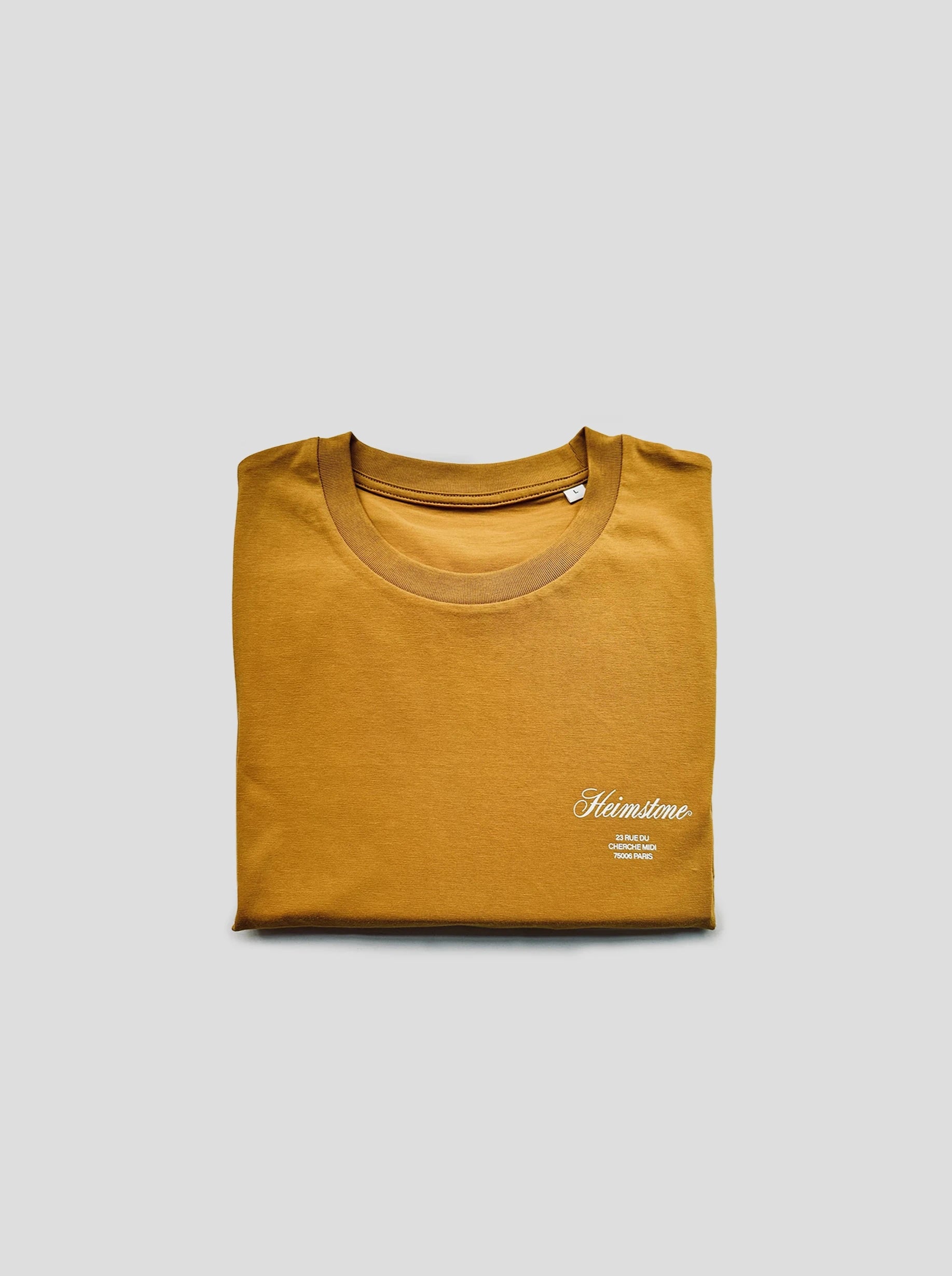 Collectible Unisex T-Shirt - Tobacco with Off-White Heimstone Logo