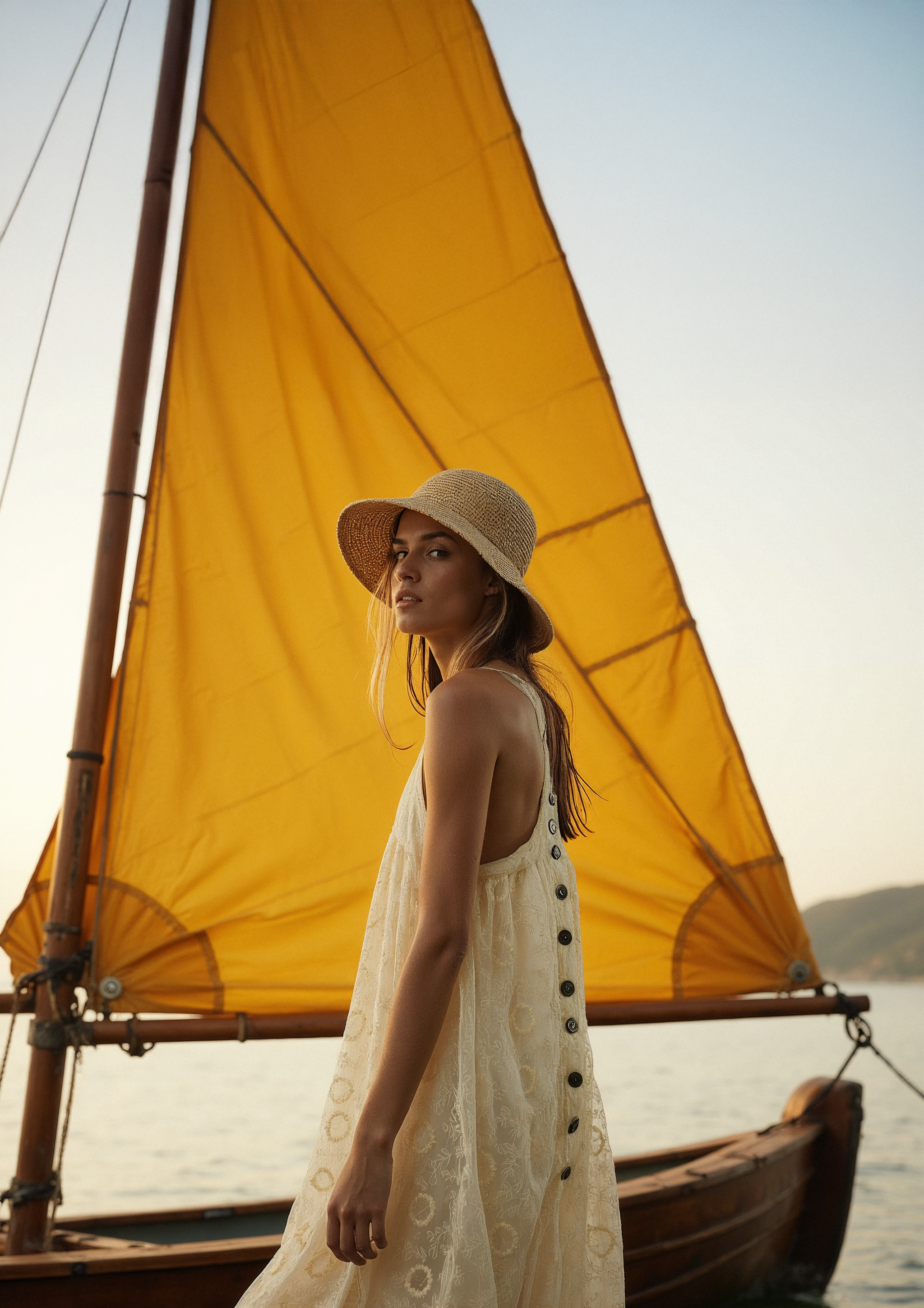 Stella dress in Ecume Lace