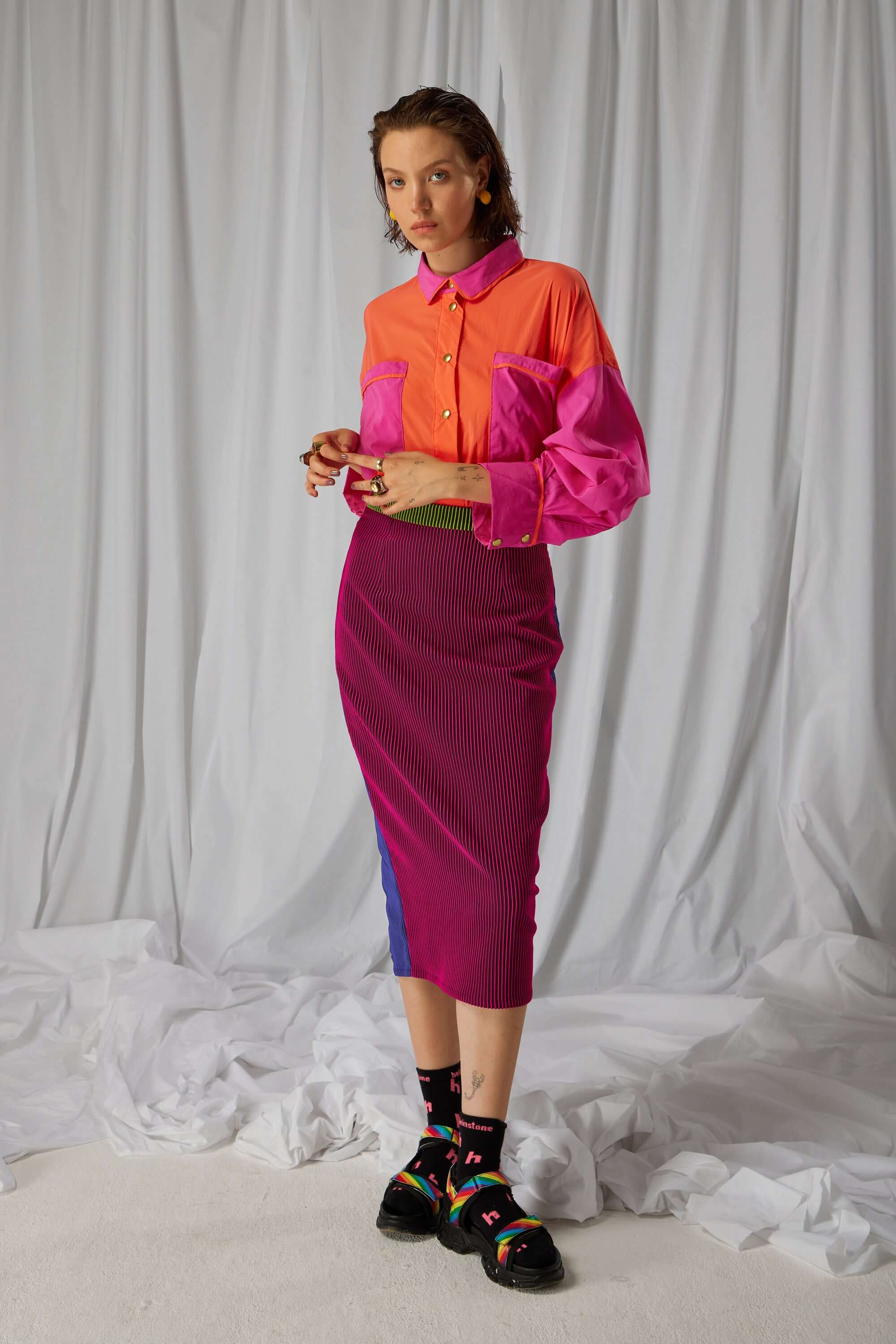 Fox skirt in Oxide Ottoman