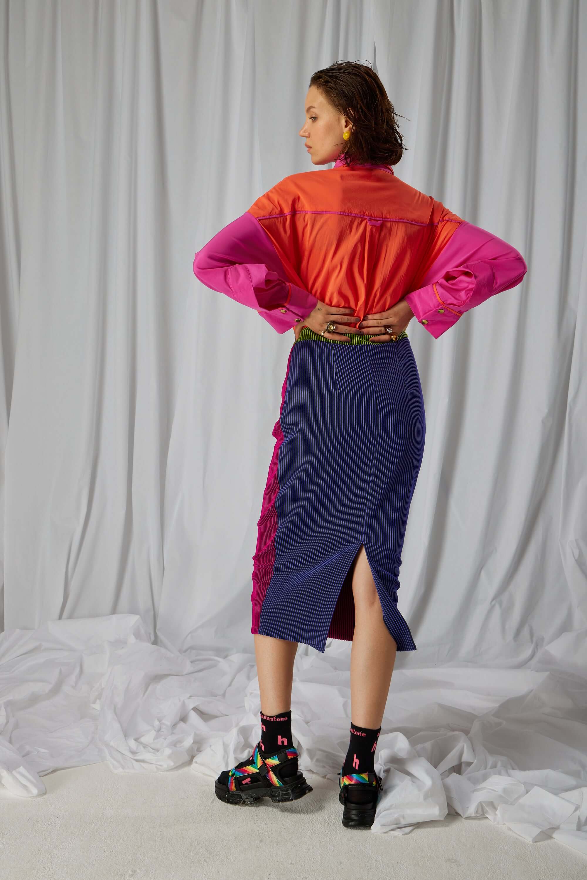 Fox skirt in Oxide Ottoman