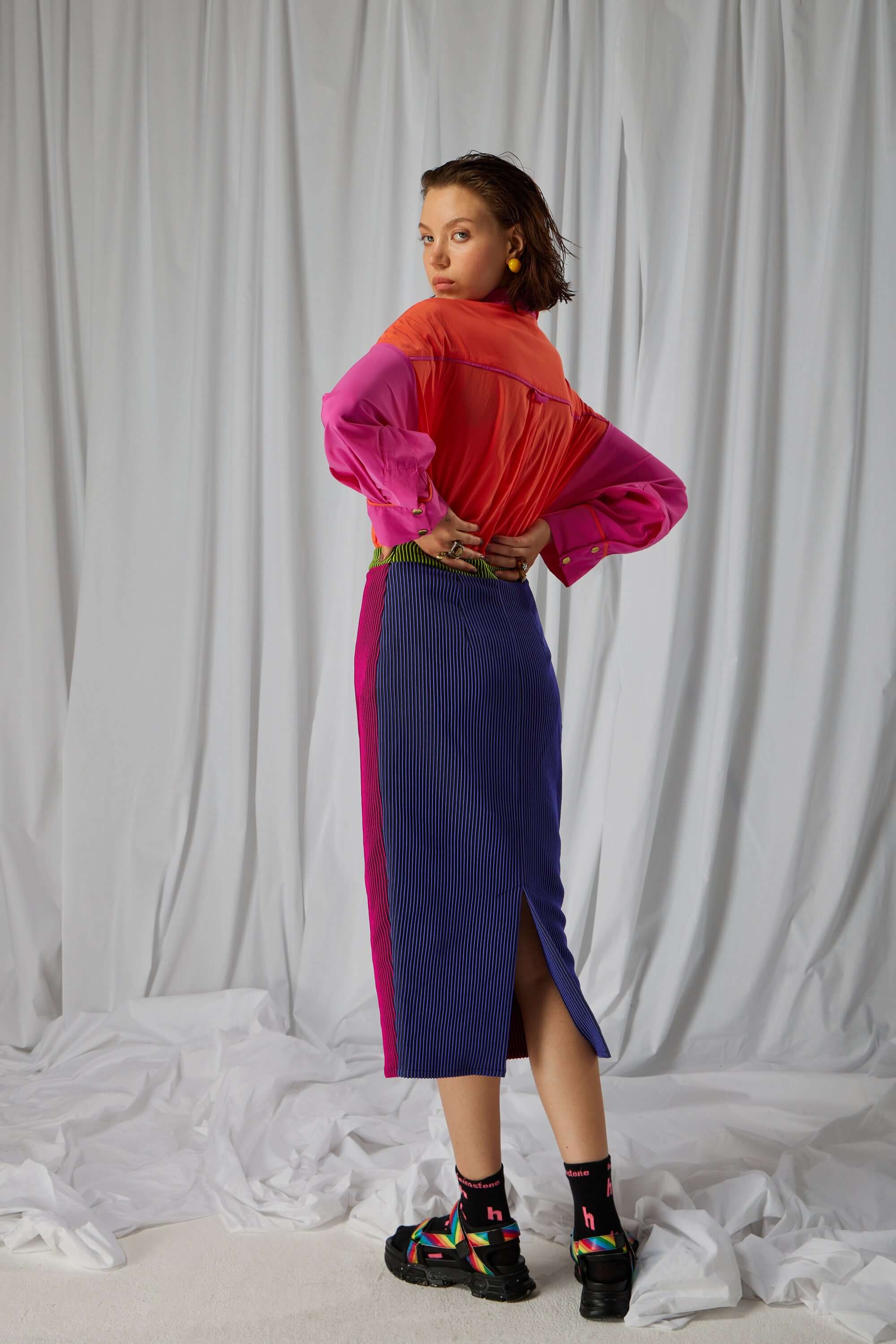 Fox skirt in Oxide Ottoman