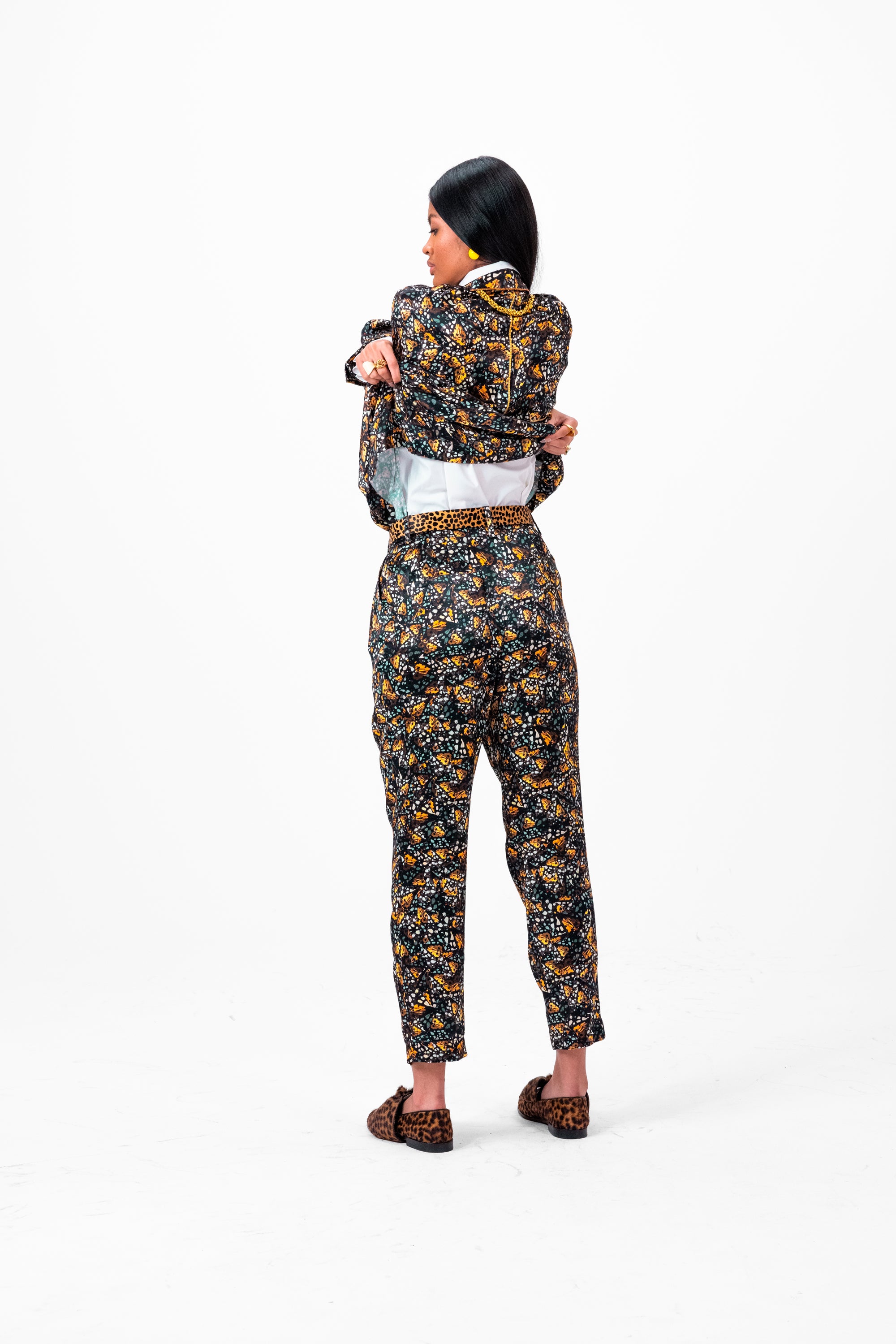 Gabriel pants in Hunter print