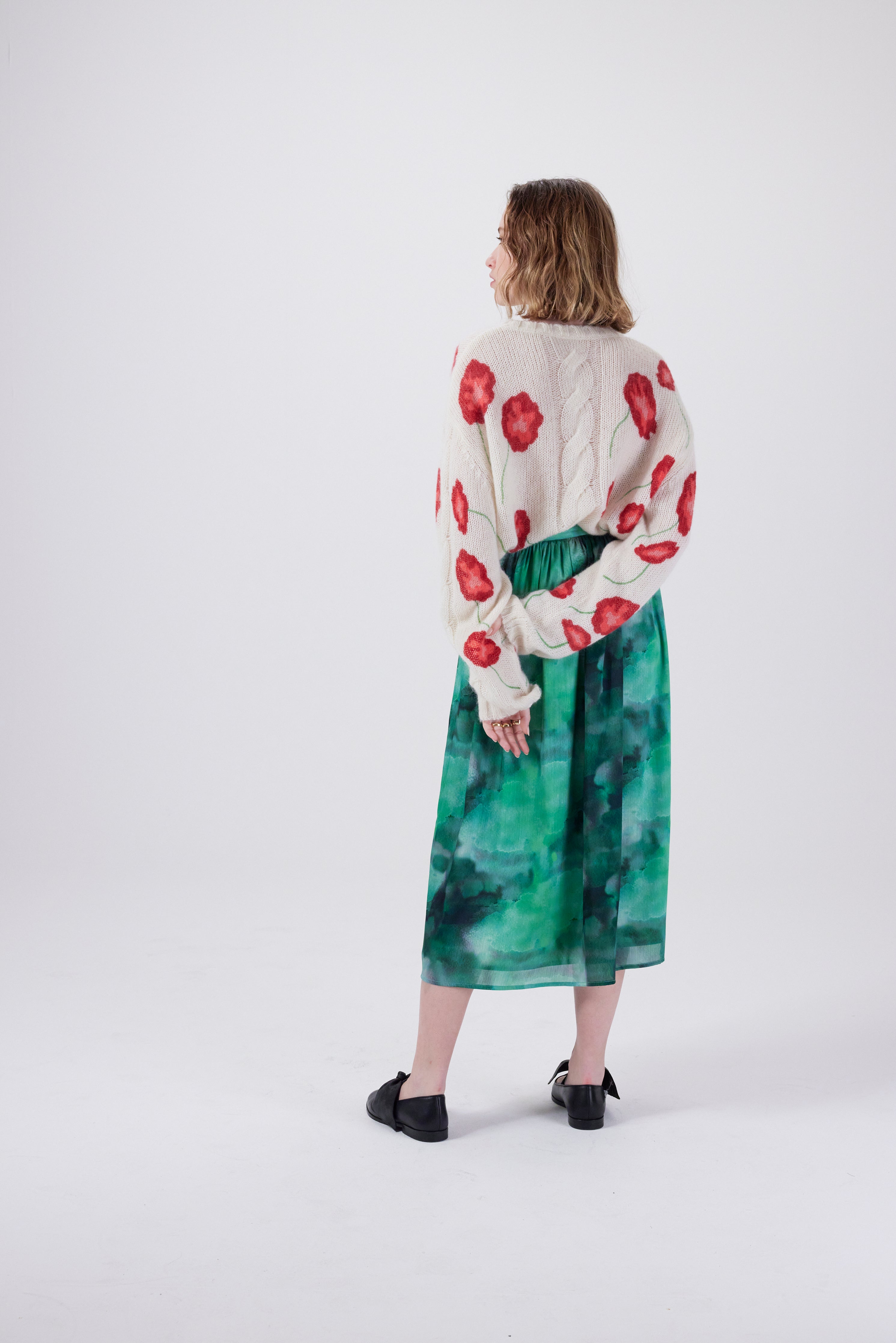 Orso skirt in Moss print